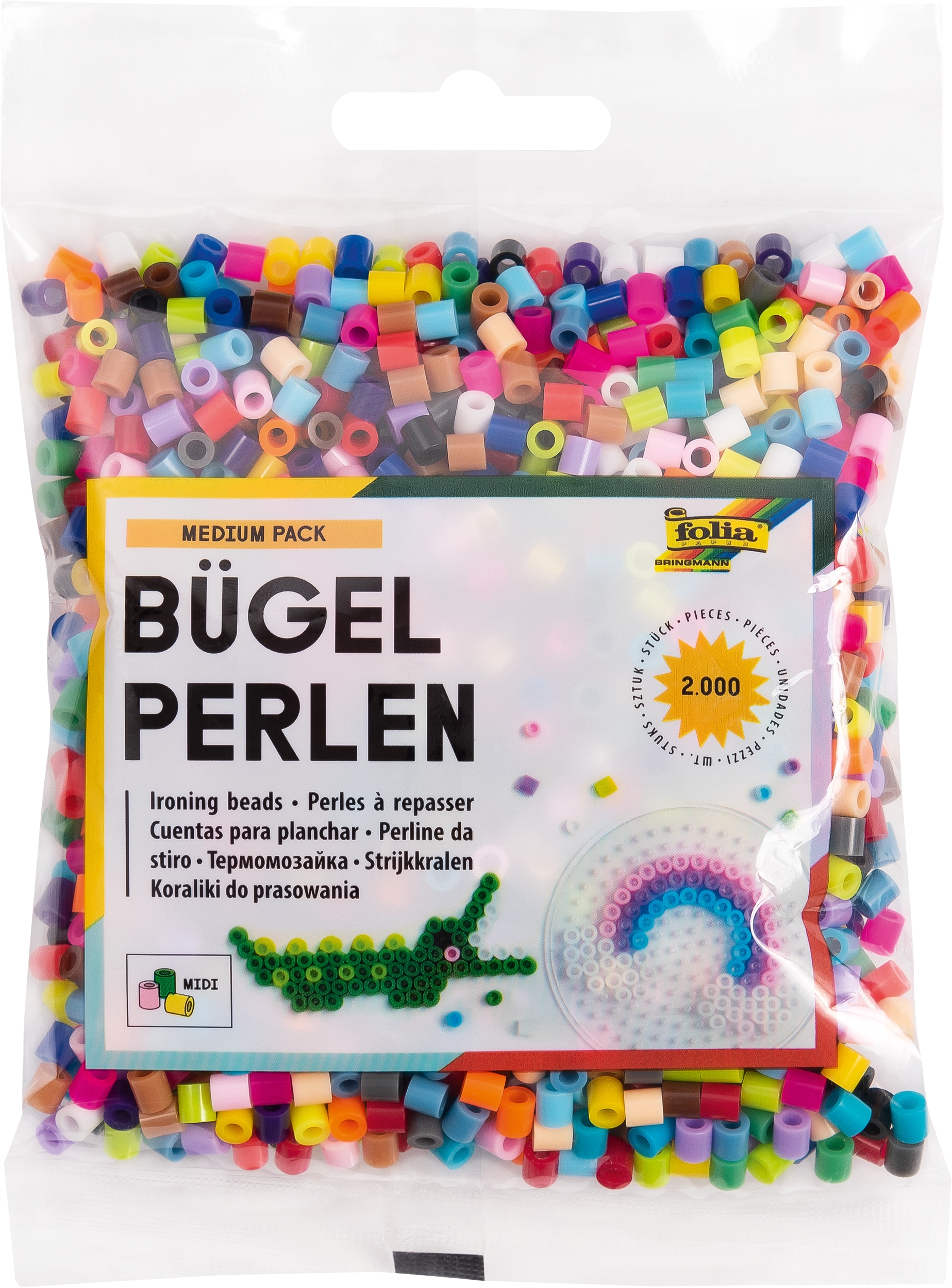Bügelperlen, Medium Pack, Ø 5 mm, 2.000 Stück