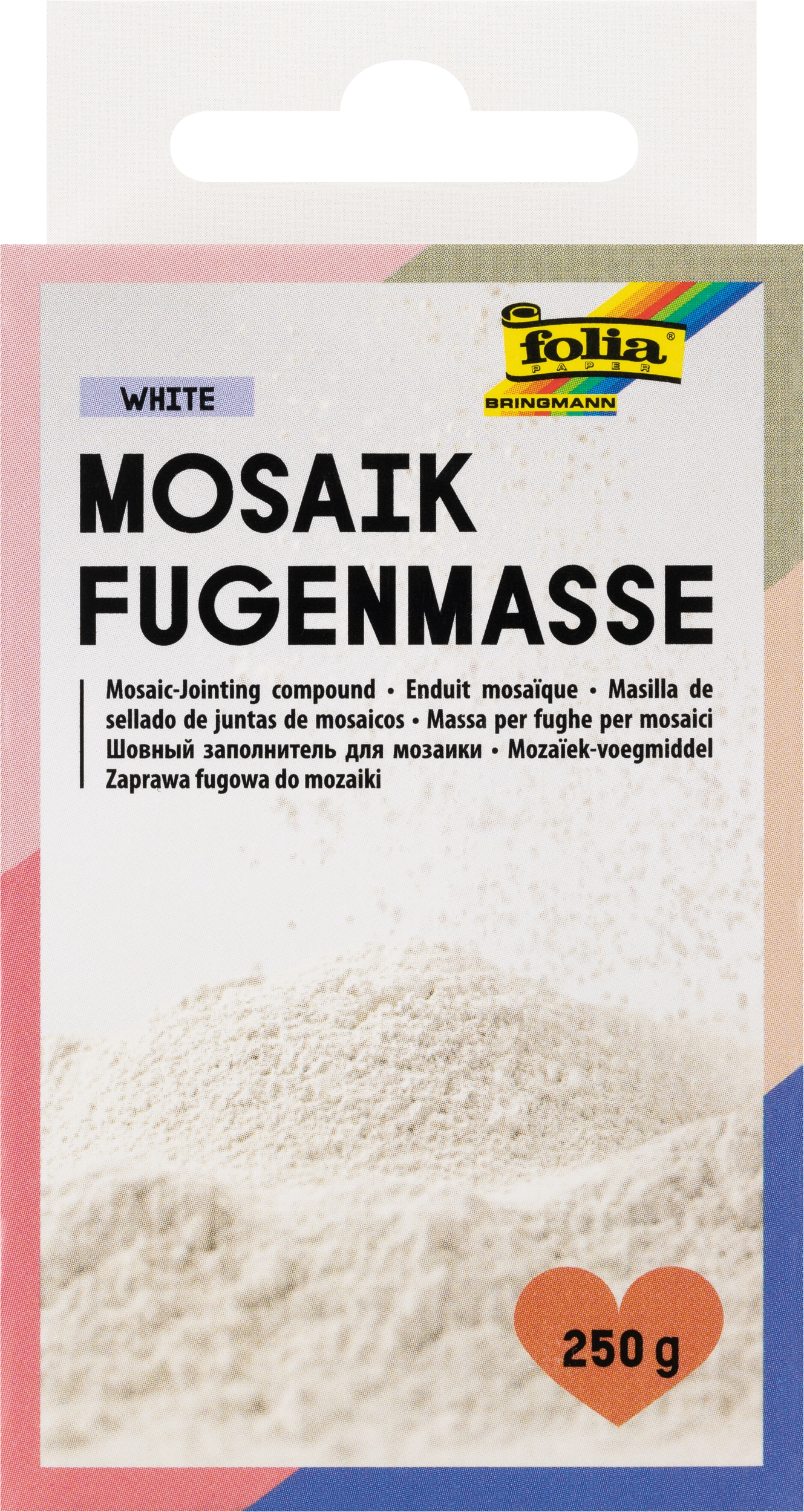 Mosaik-Fugenmasse , Weiß