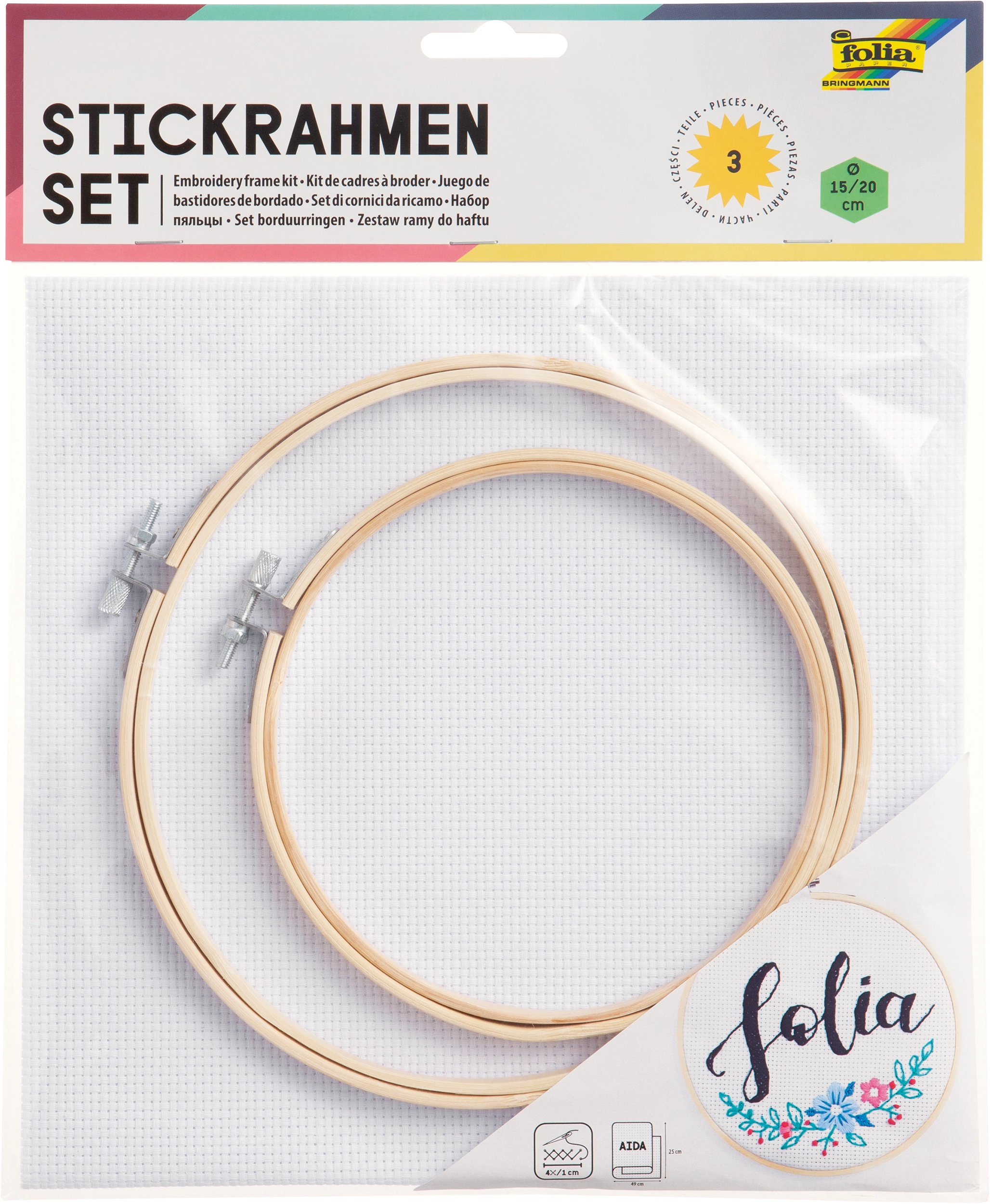 Embroidery Frames-Kit, Big, 3 parts