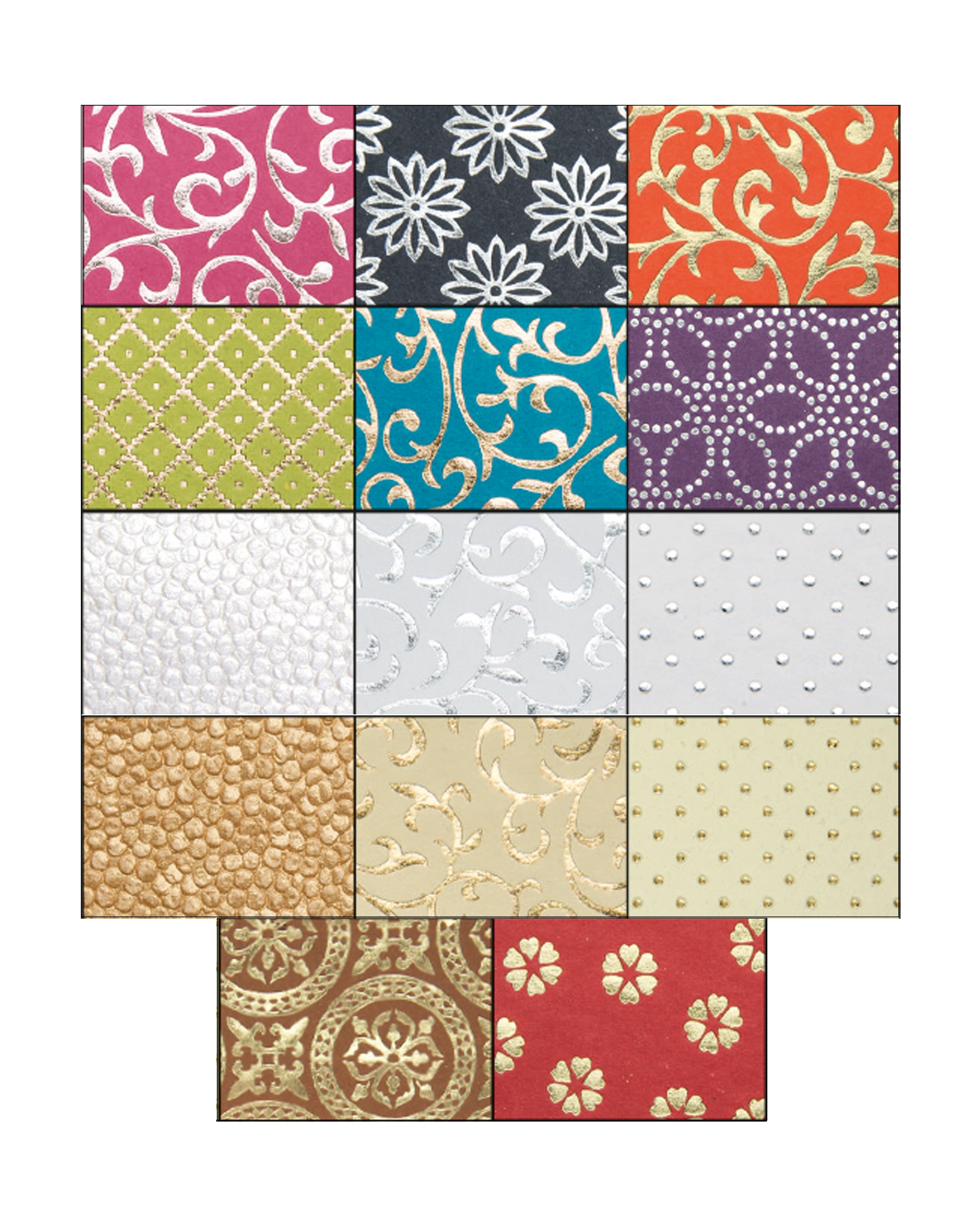 Indian Natural Papers, Maharadscha, 50 x 70 cm, 50 - 190 g/m², 14 sheets