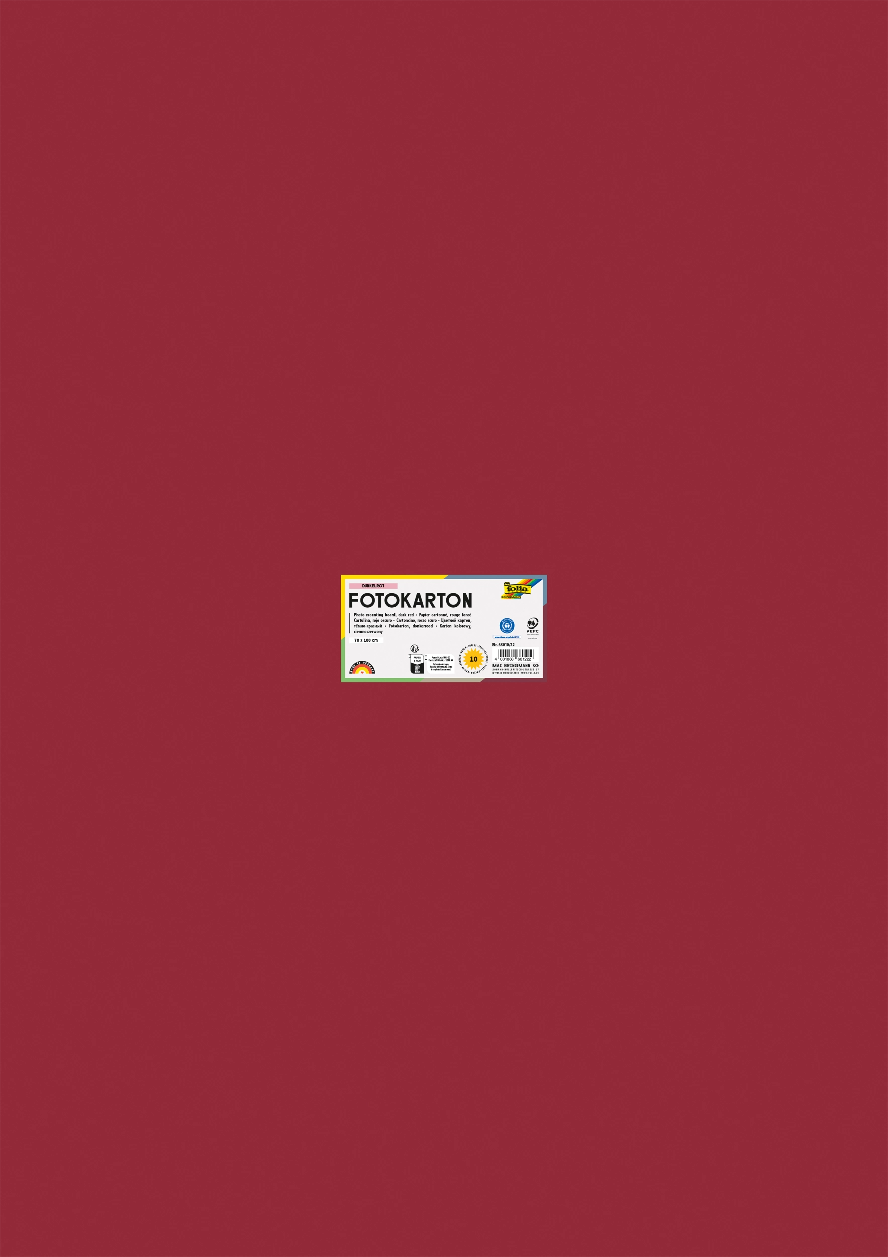 Photo Mounting Board, Dark Red