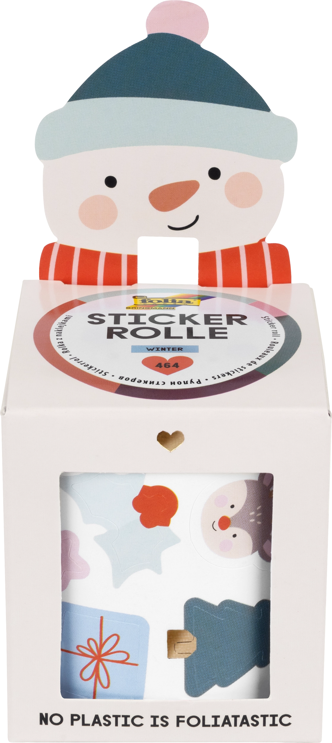 Stickerrolle, Winter, 464 Sticker