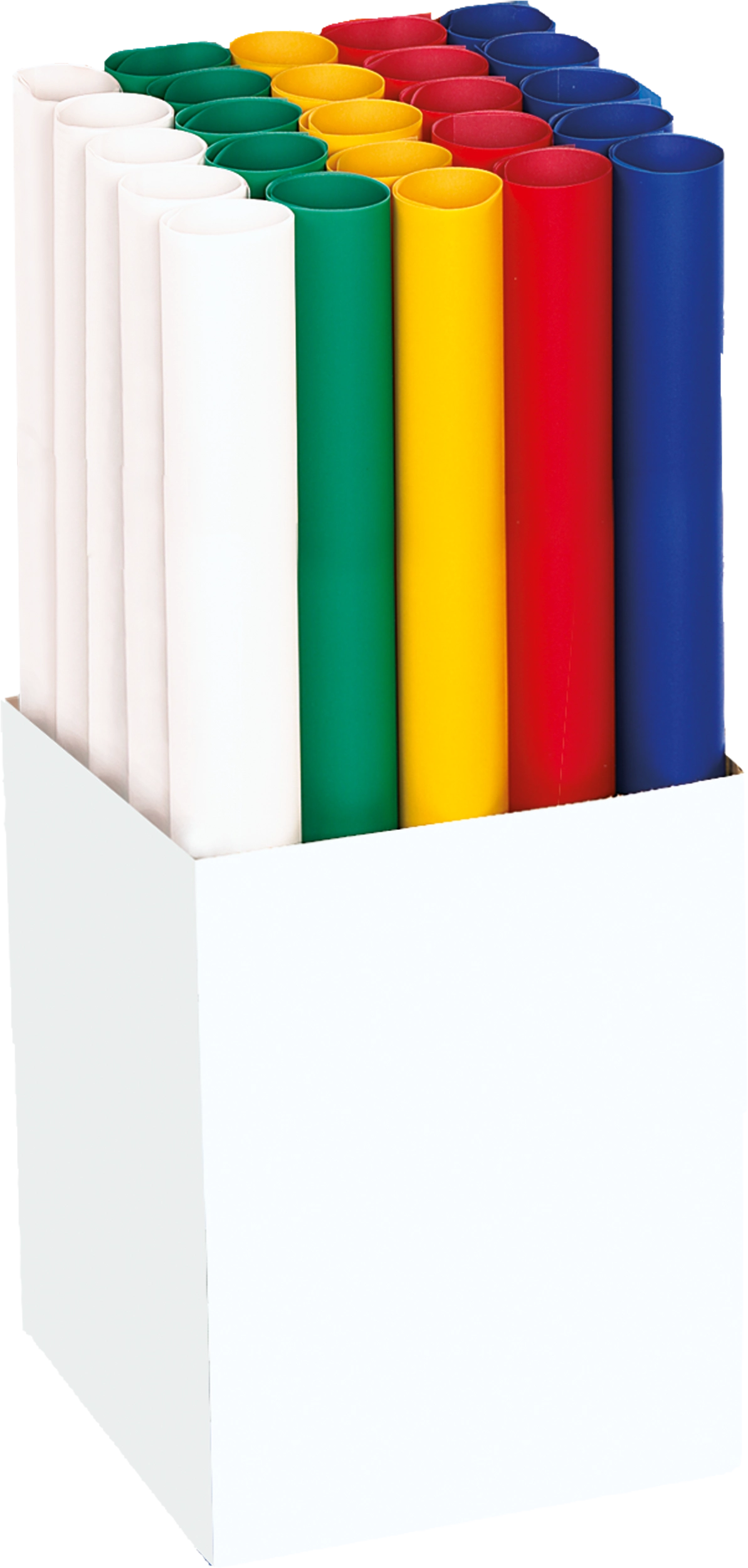 Transparentpapier Display, Basic Mix, 50,5 x 70,0 cm, 115 g/m², 25 Rollen