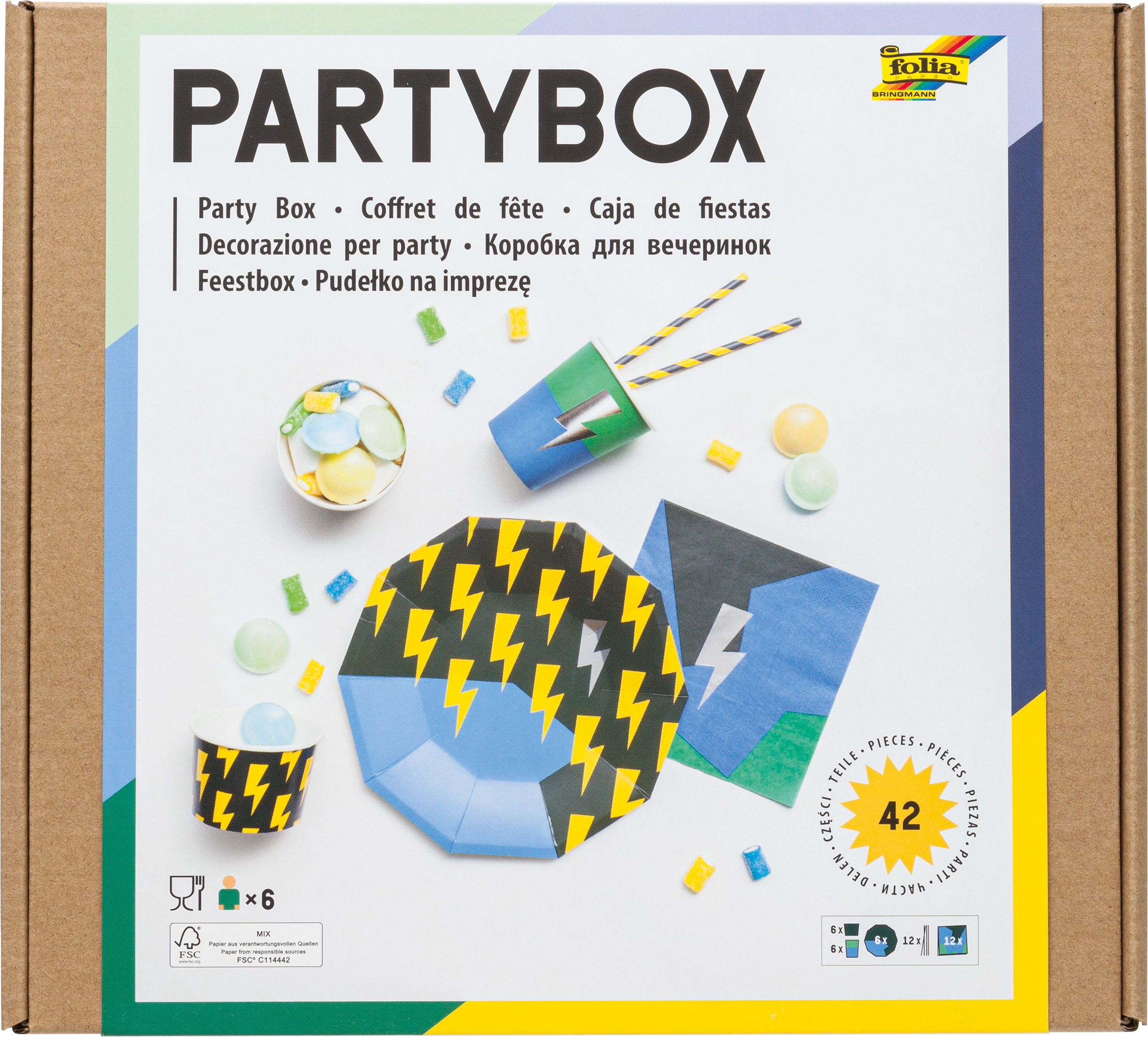 Party-Box , Flashes, 42 Teile