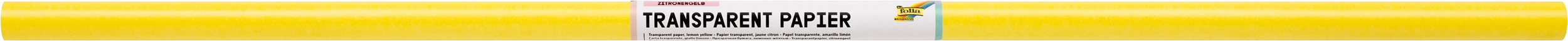 Transparentpapier , Zitronengelb, 70 x 100 cm, 42 g/m², 20 Rollen