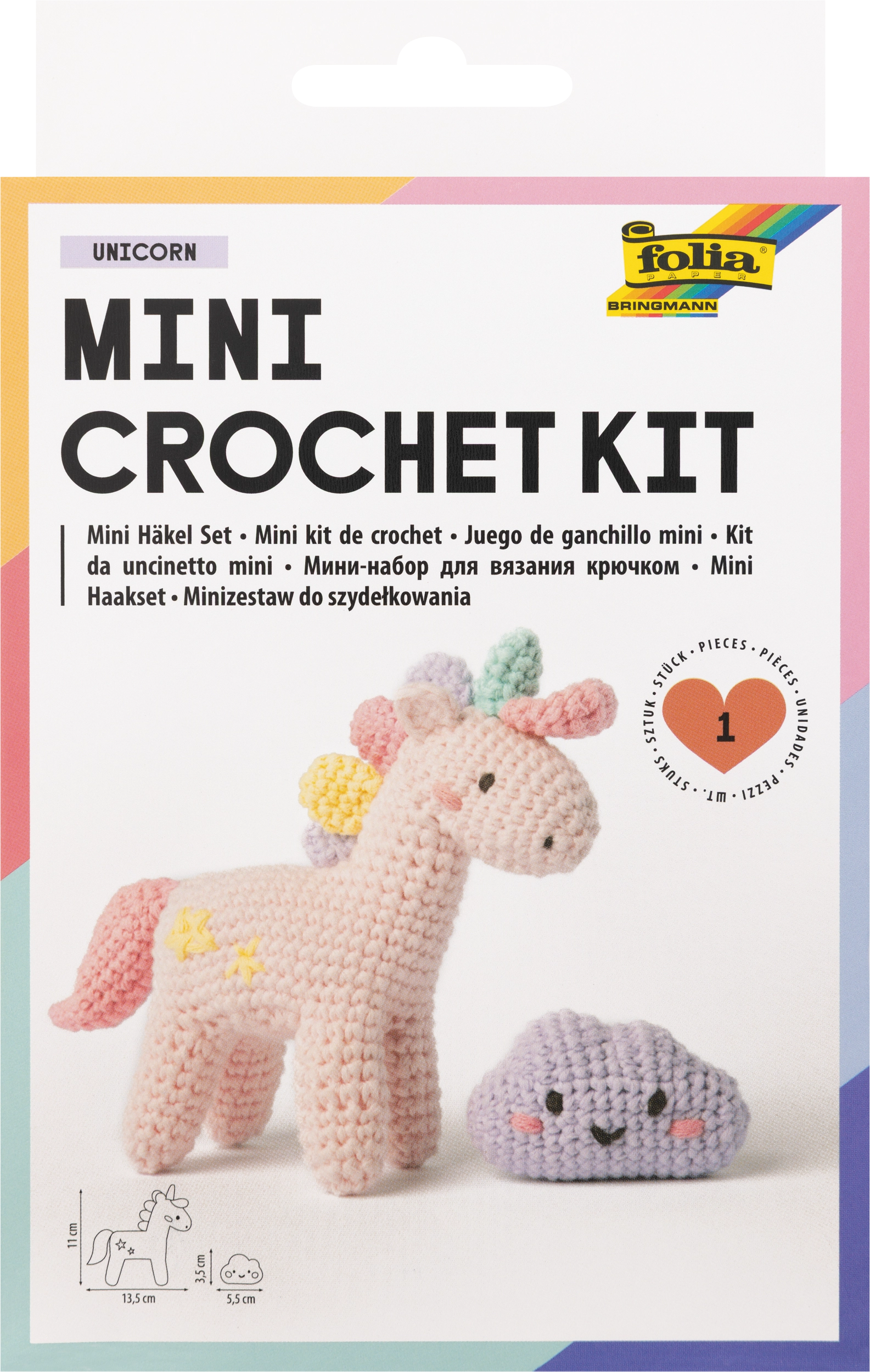 Mini Crochet Kit, Unicorn