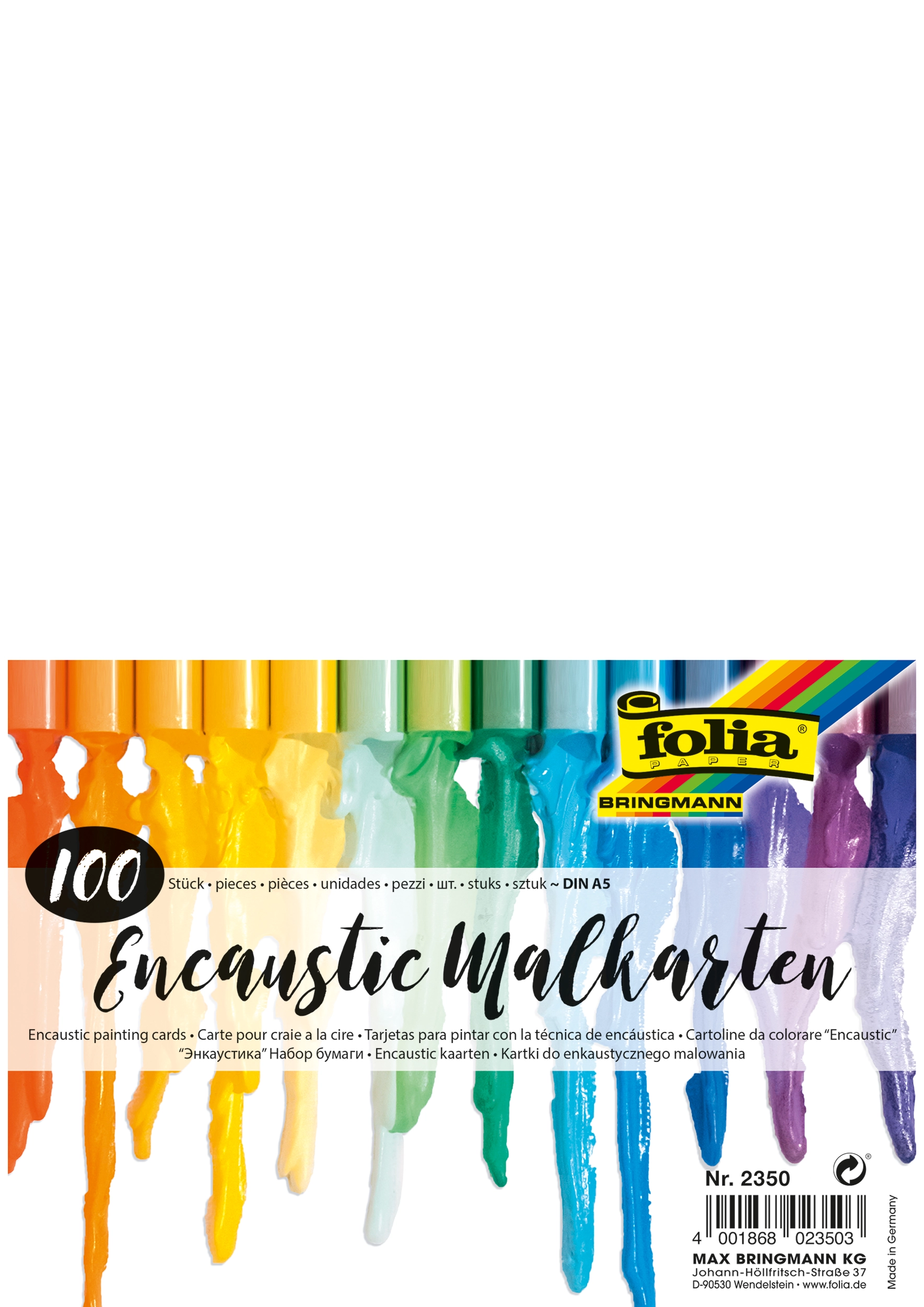 Encaustic-Malkarten, DIN A5, 300 g/m², 100 Blatt, 1 Pack
