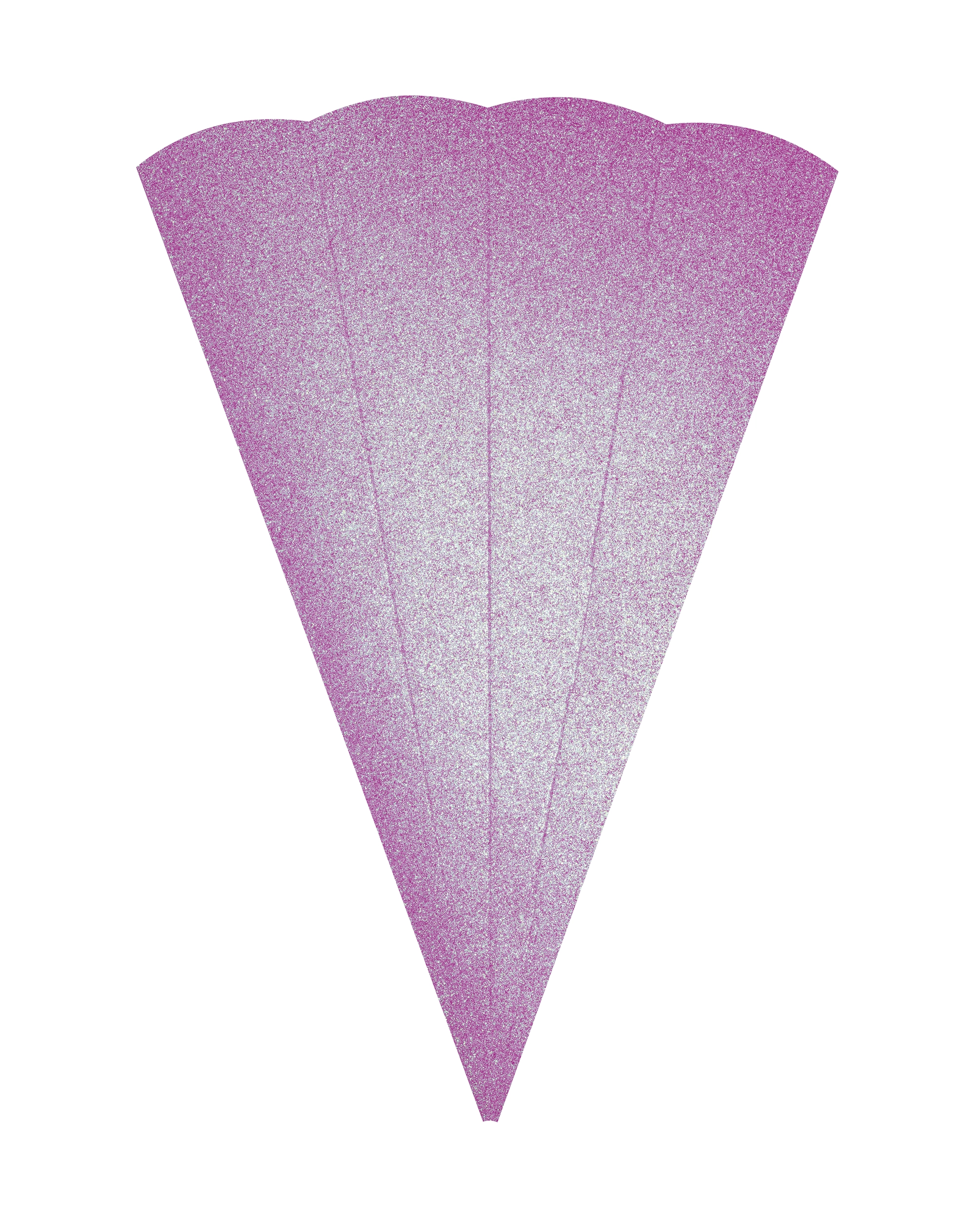 School Cone Blanks, Glitter, Violett, 400 g/m², 5 pieces