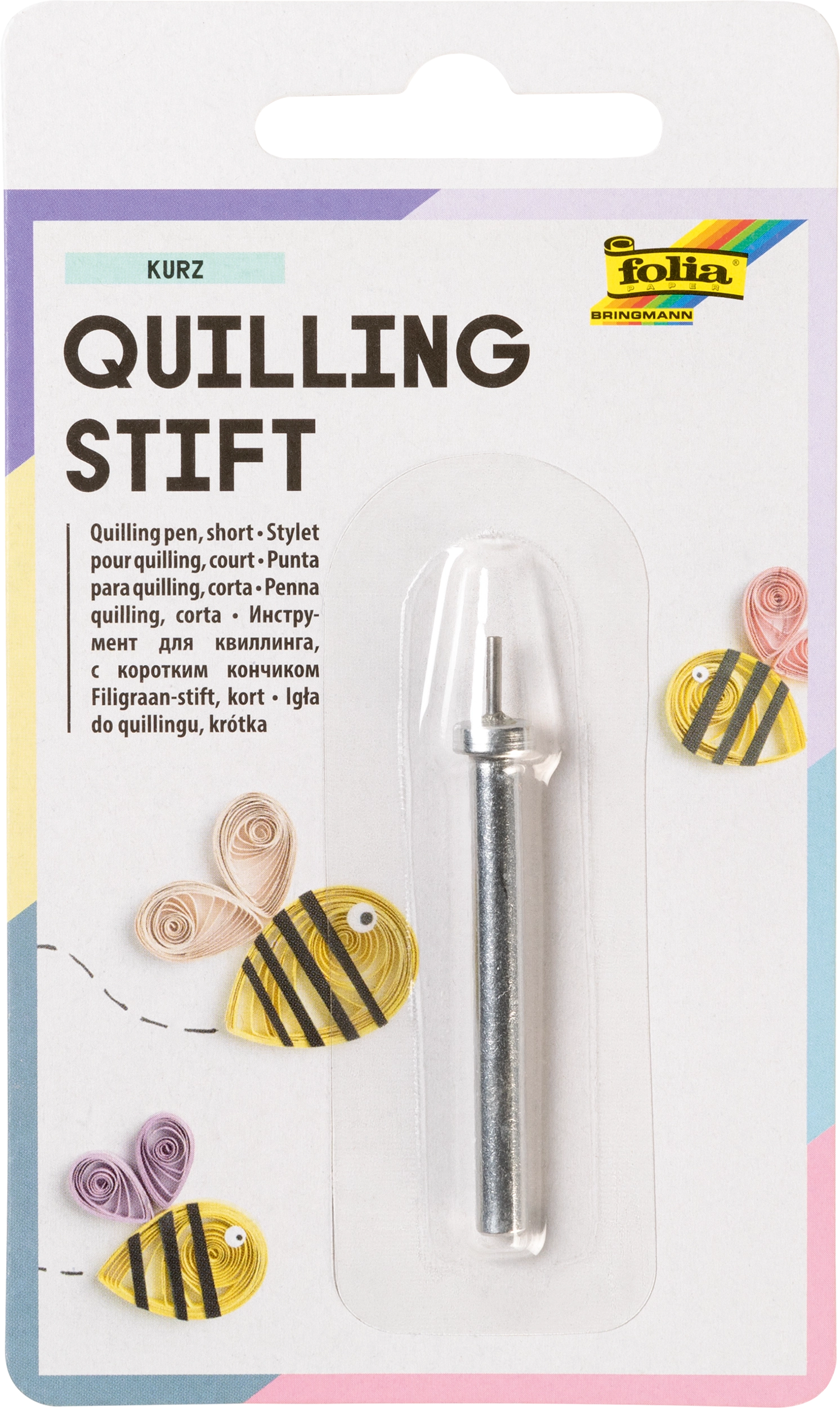 Quilling Stift, Kurz, 5 cm, 1 Stift