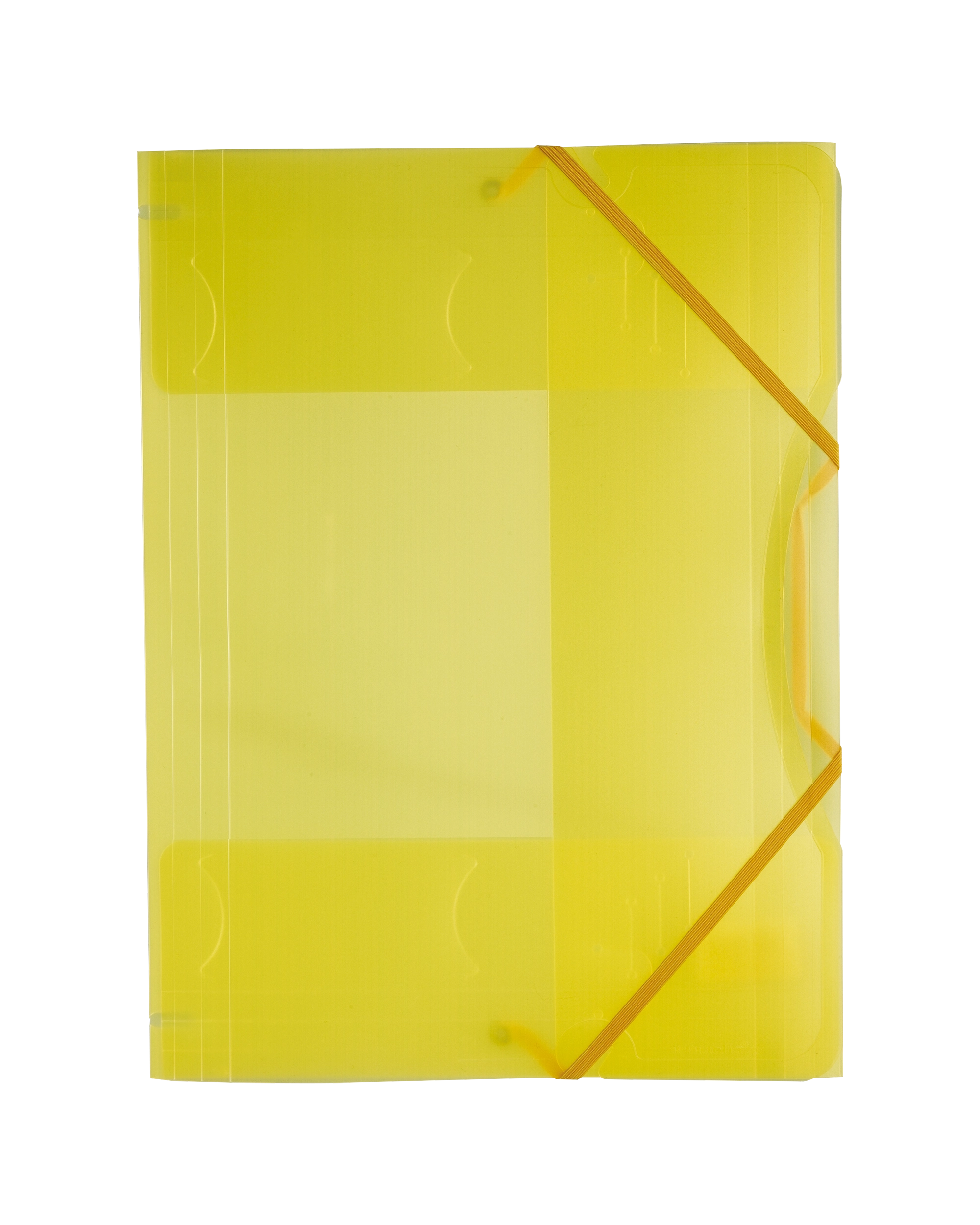 Kunststoff-Sammelmappe, Gelb, Transparent, DIN A4, 1 Stück, mit Einzel-EAN