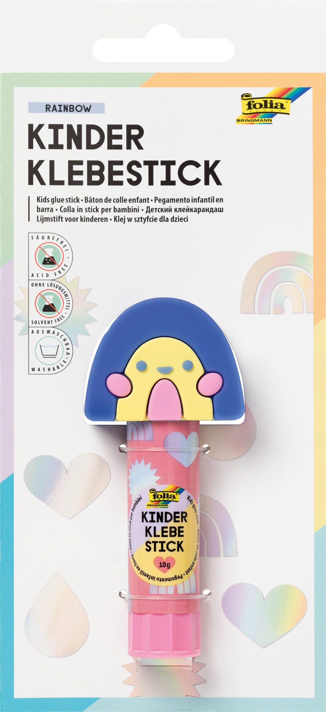 Kinder Klebestick, Regenbogen, 10 g, 1 Stück