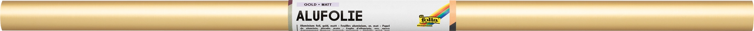 Aluminium Foil Double-Sided, Gold Matte / Gold Matte, 50 x 78 cm, 1 roll