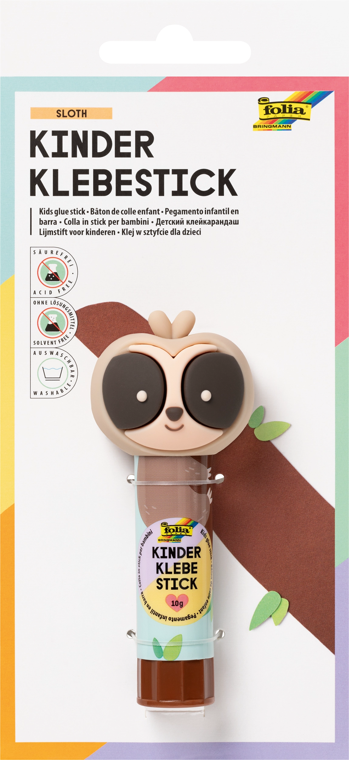 Kinder Klebestick, Faultier, 10 g, 1 Stück