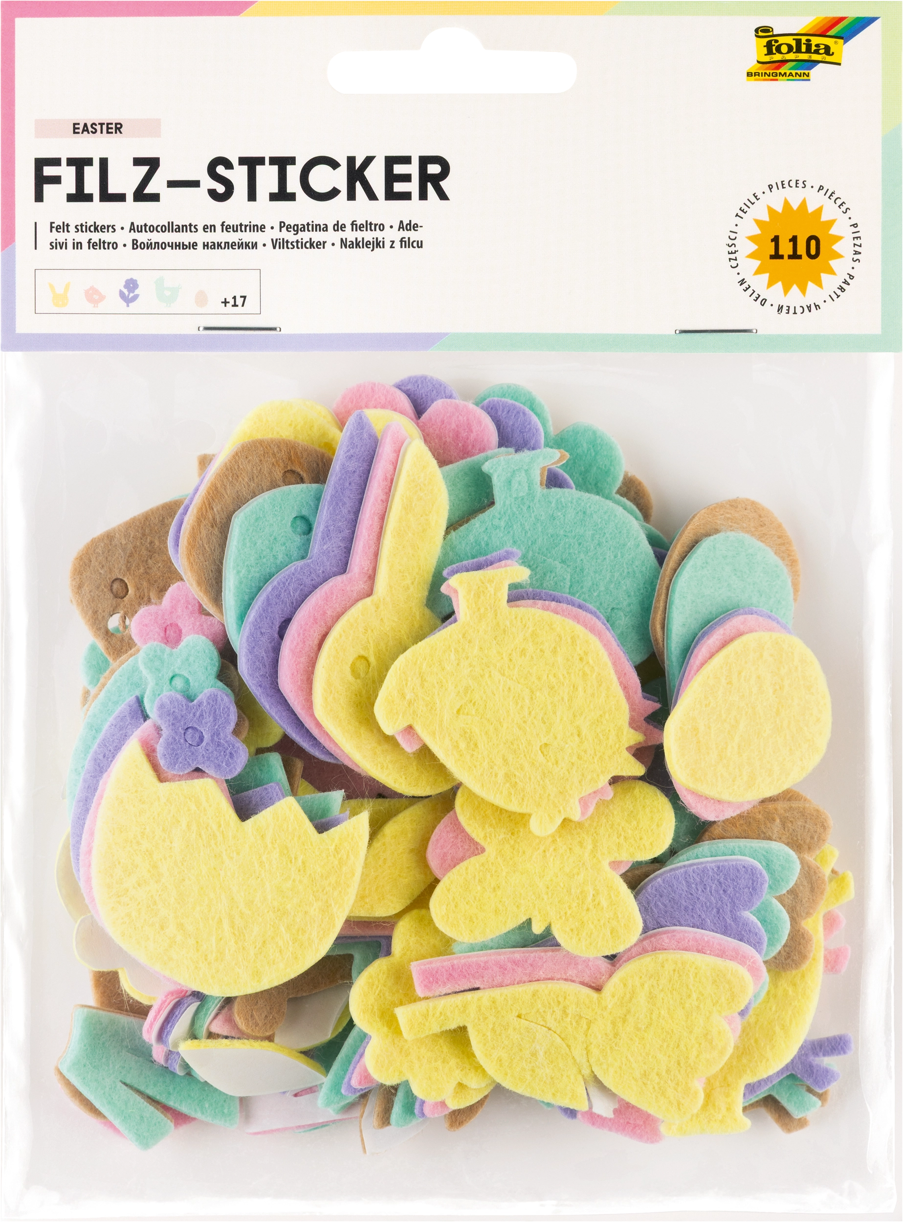 Felt Stickers, Easter, 110 stickers