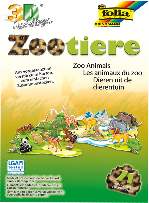 3D-Modellogic, Zootiere, 71 Teile