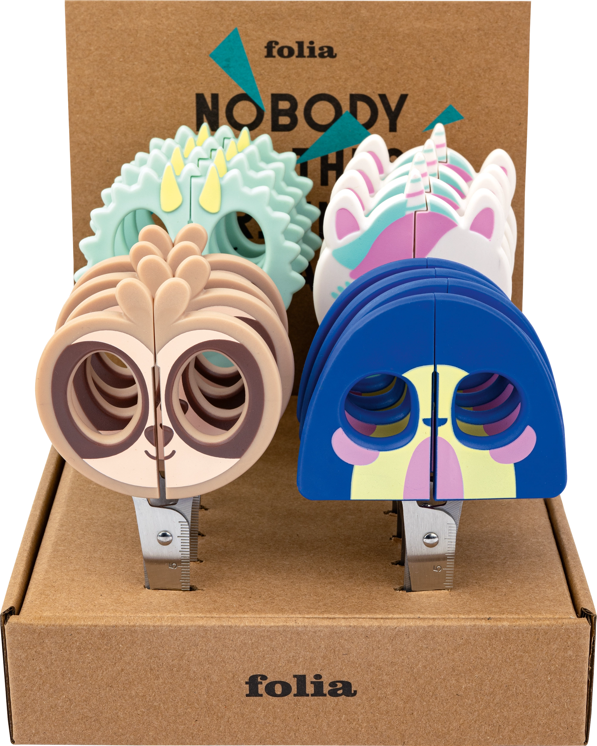 Craft Scissors Display, Kids, 16 cm, 16 pieces