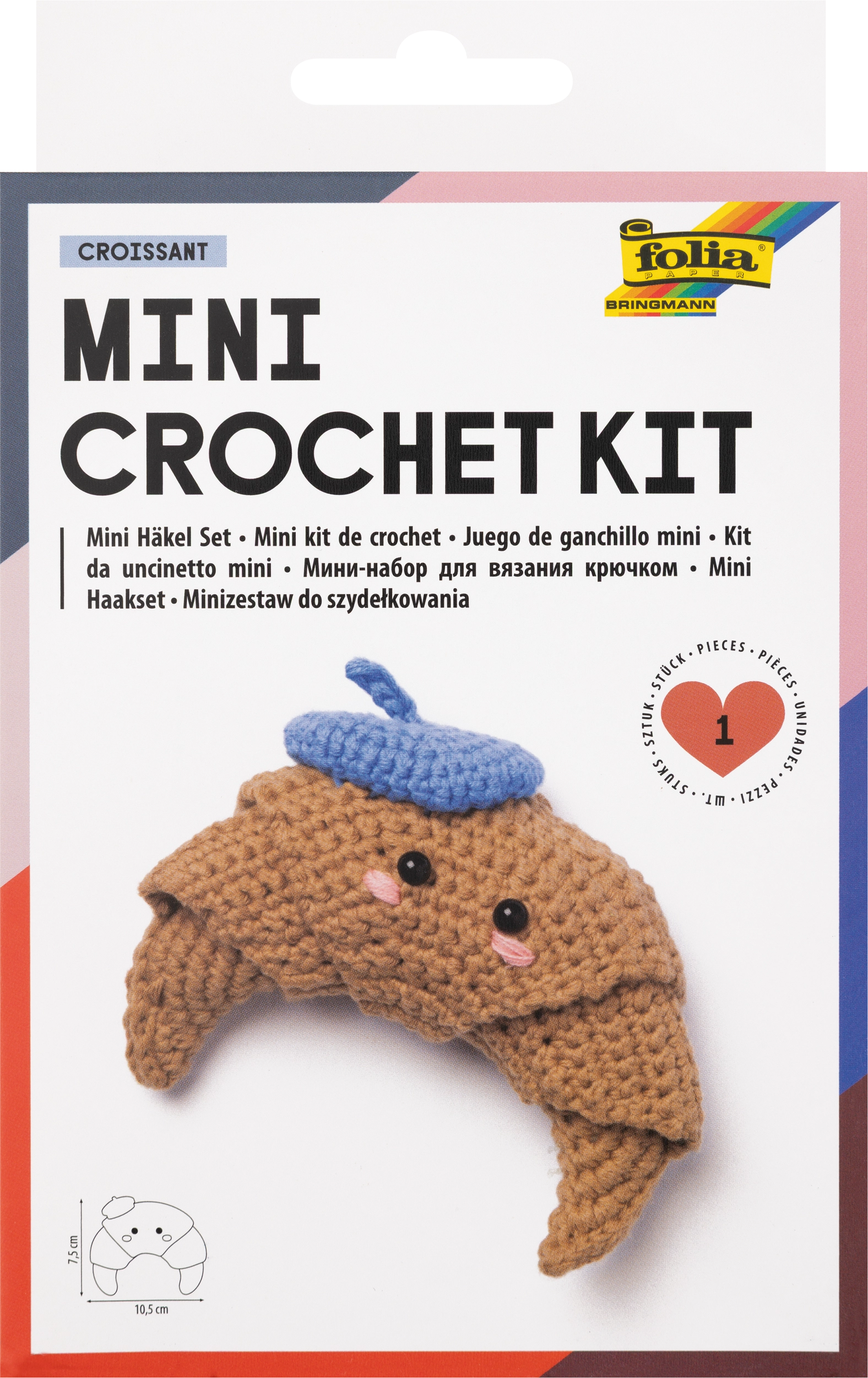 Mini Crochet Kit, Croissant
