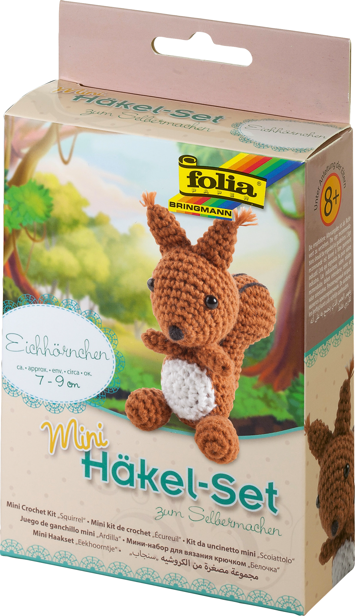 Mini Häkelsets, Eichhörnchen, 1 Stück