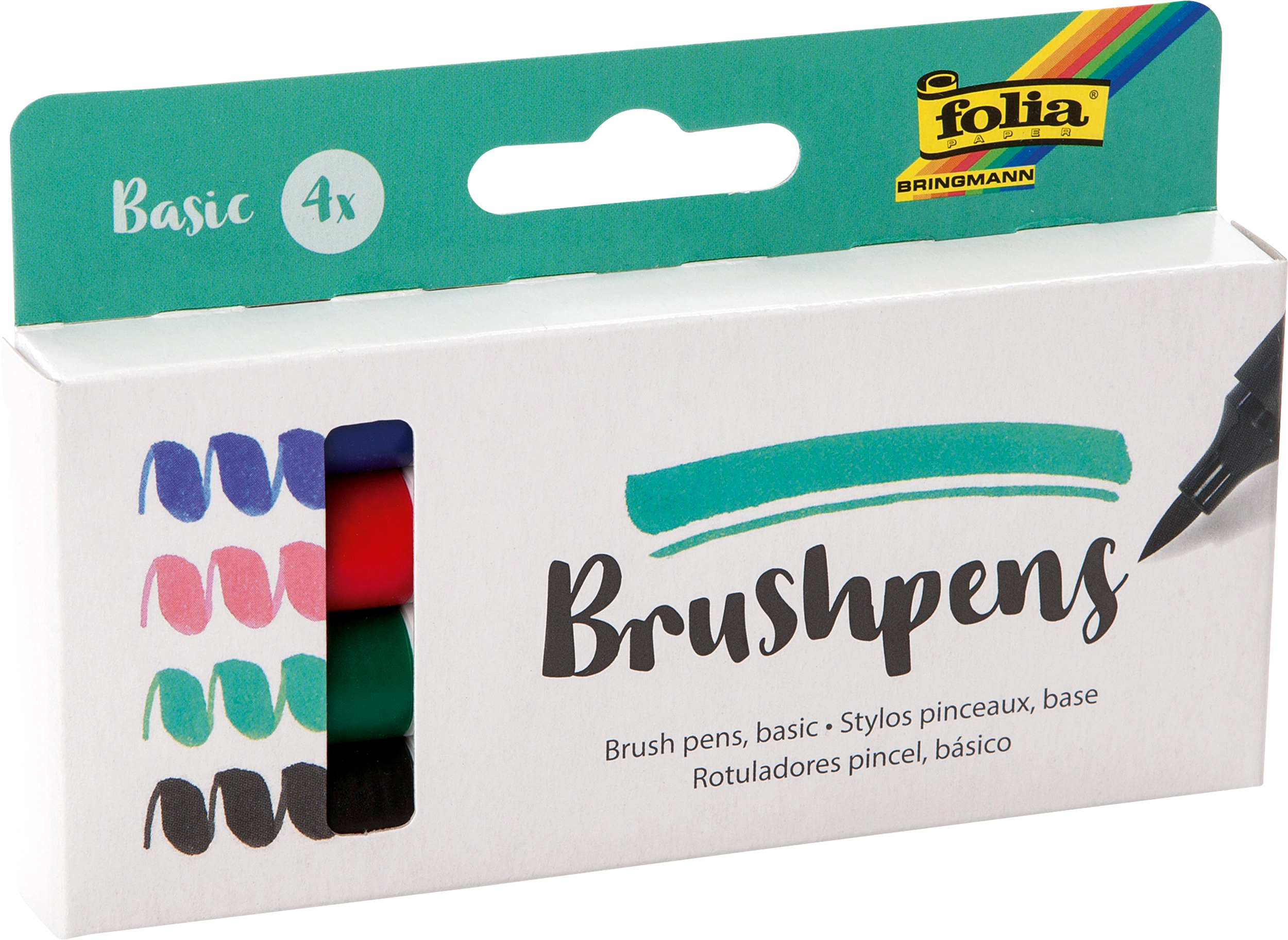 Brushpens, Basic, 4 Stifte