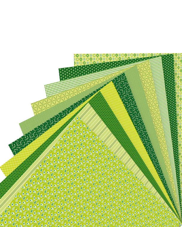 Motivkarton, Basics, Grün, 50 x 70 cm, 270 g/m², 10 Blatt