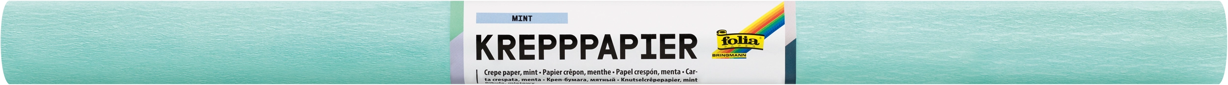 Crepe Paper Colourfast, Mint, 50 x 250 cm, 32 g/m², 10 rolls