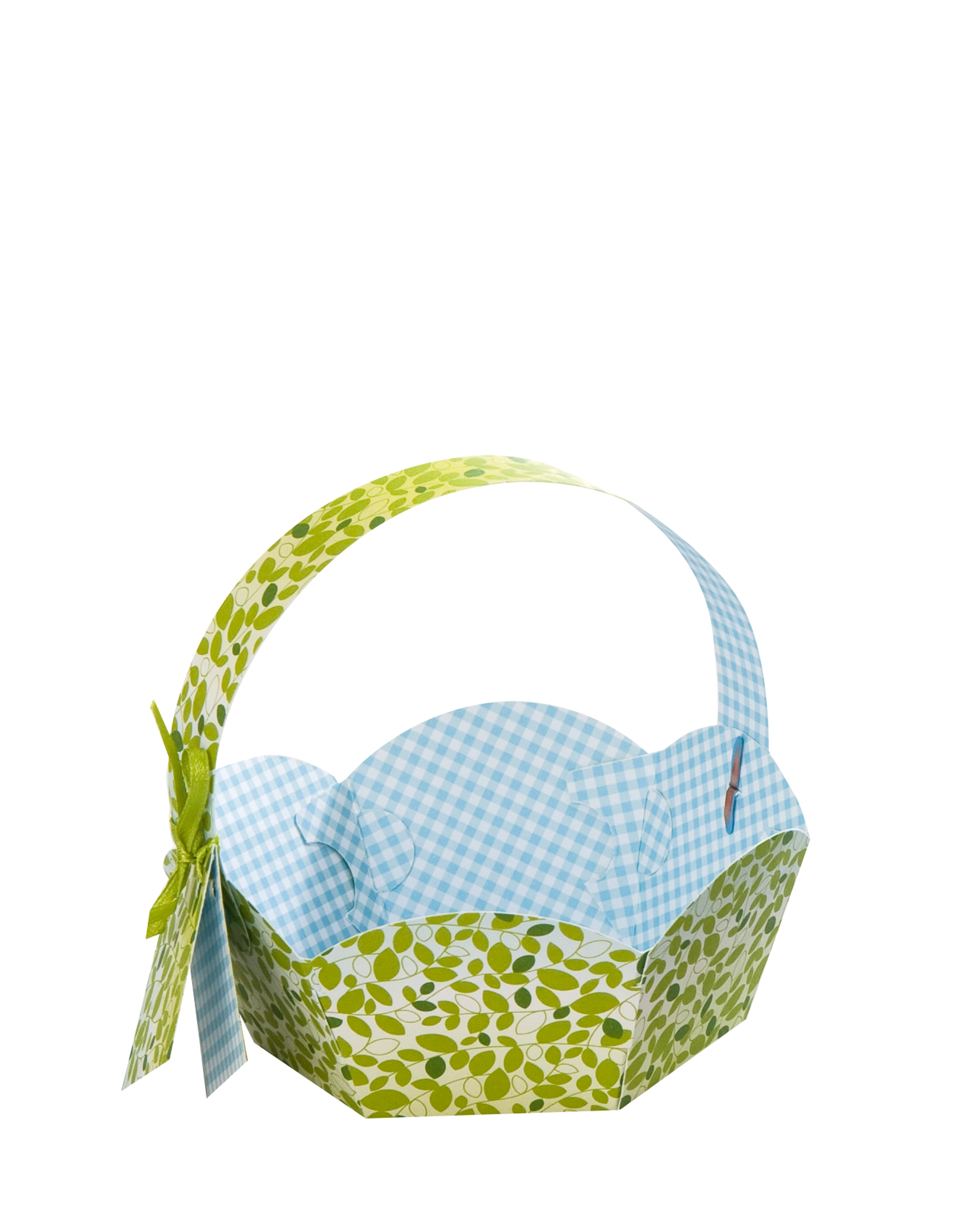 Geschenkkörbchen, Frühling, mit Griff, Ø 11,5 cm, 24 Stück
