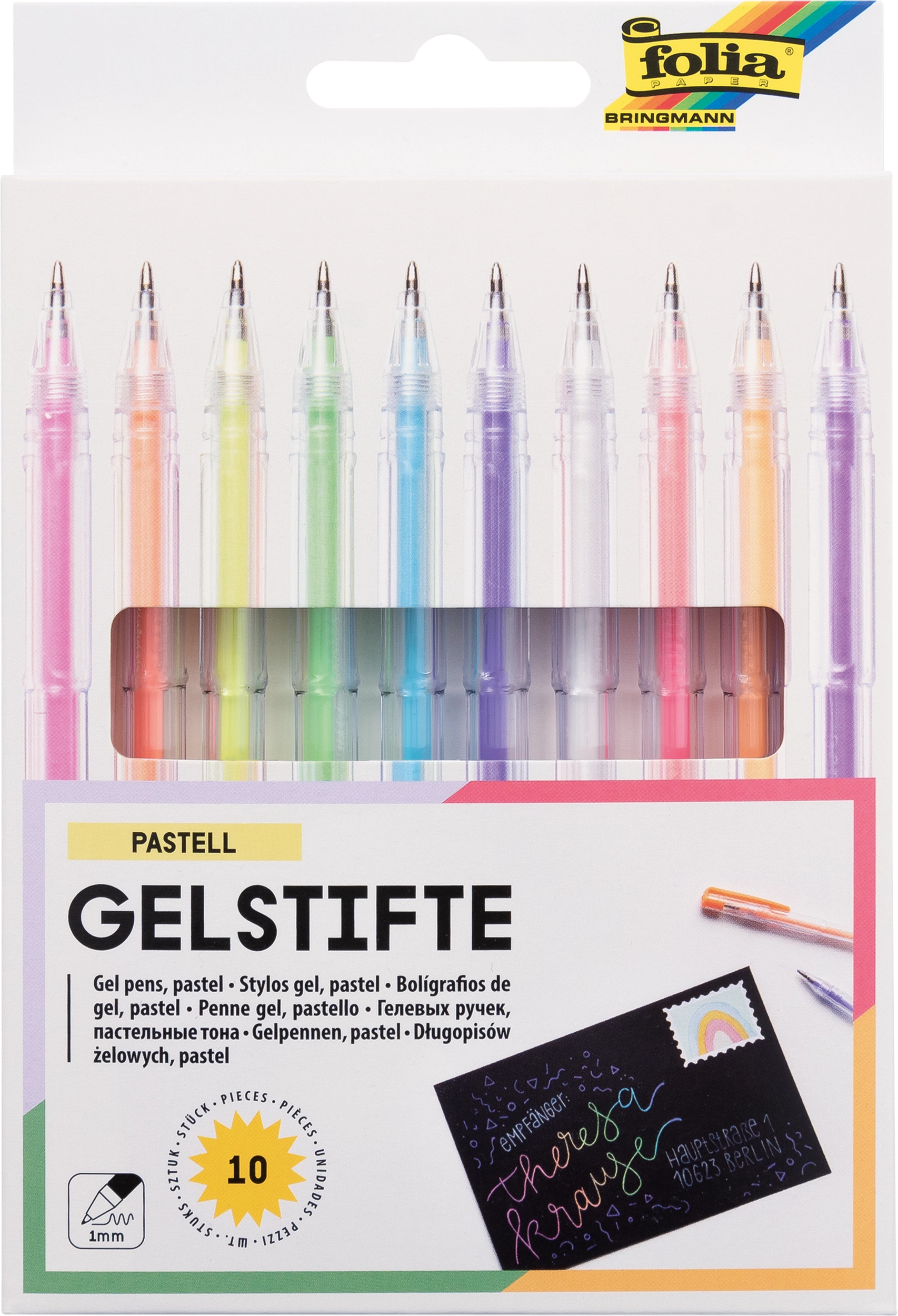 Gelstifte, Pastell, 10 Stifte