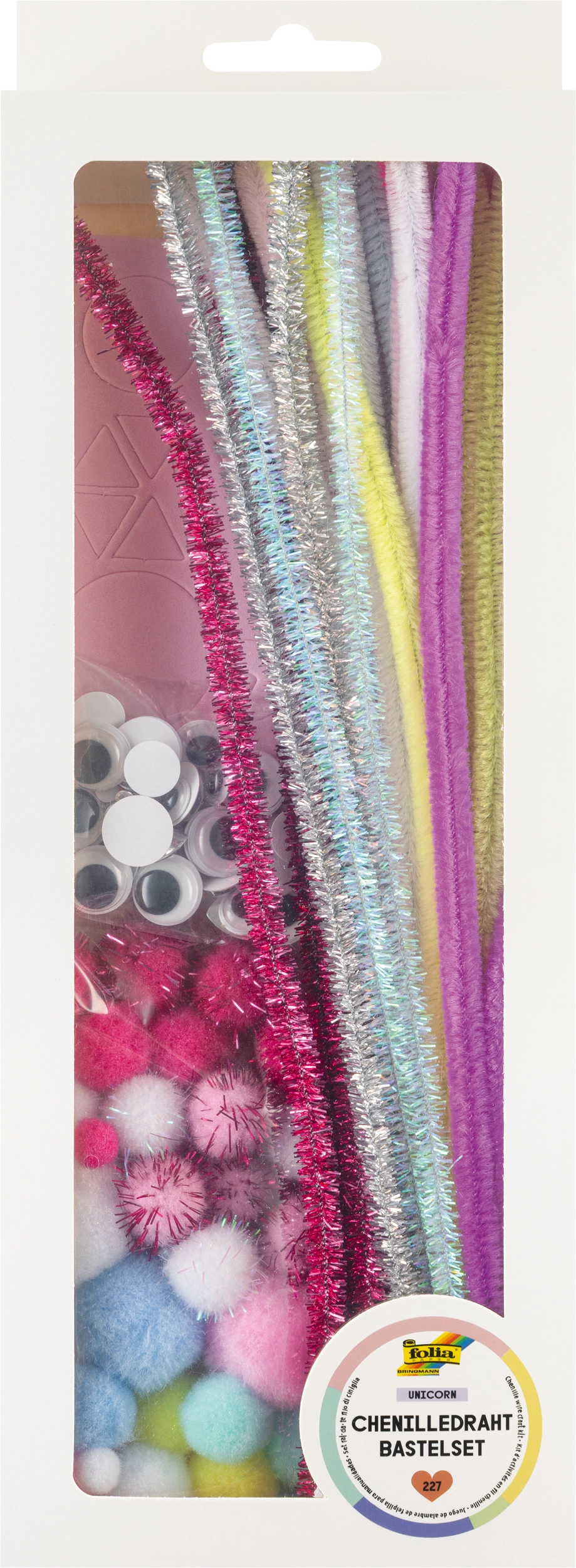Chenille Wire Craft kit, Unicorn, 227 parts