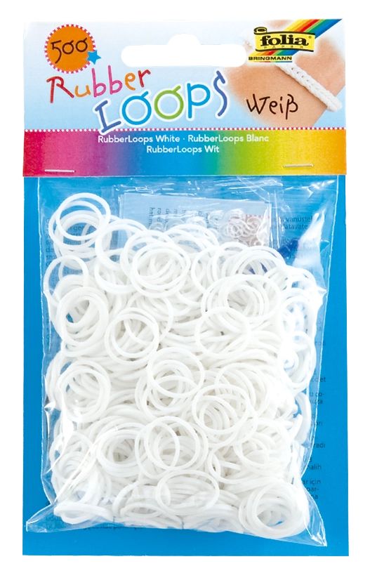 Rubber Loops, Weiß, 500 Stück