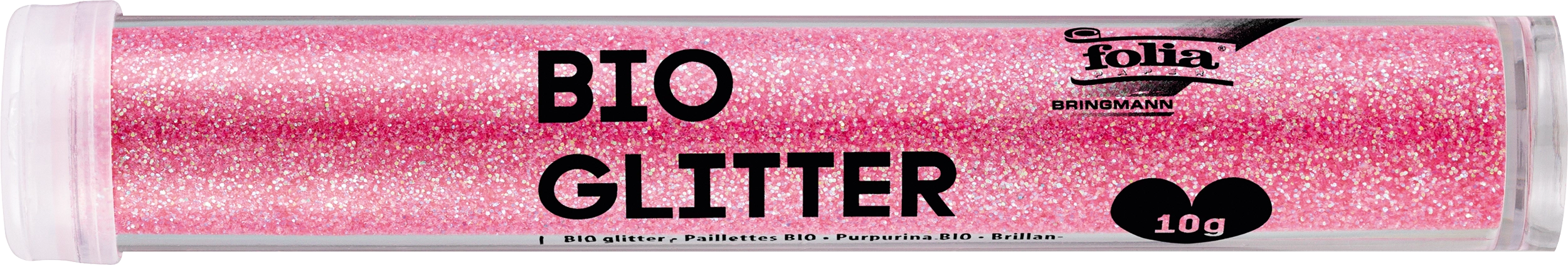 Bio Glitter, Irisierend pink, 10 g, 1 Dose