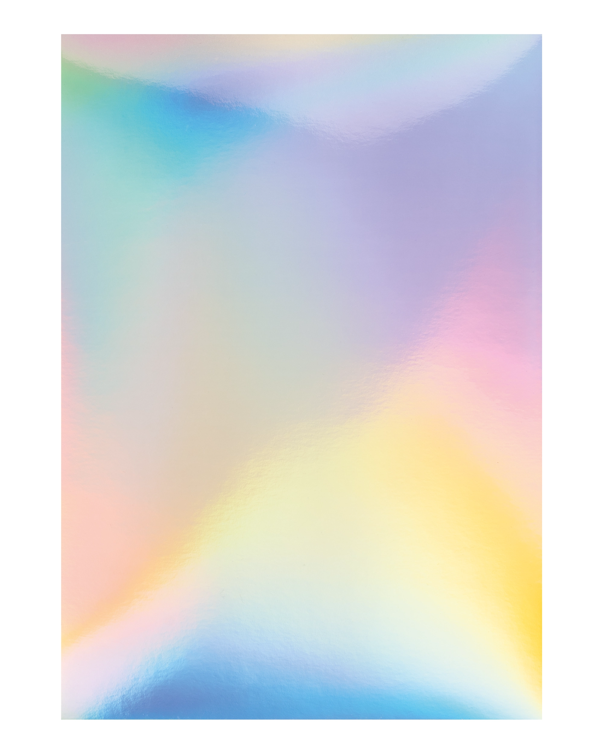 Magic Rainbow Card, Silver, Iridescent, 50 x 70 cm, 250 g/m², 10 sheets, with individual EAN labeling
