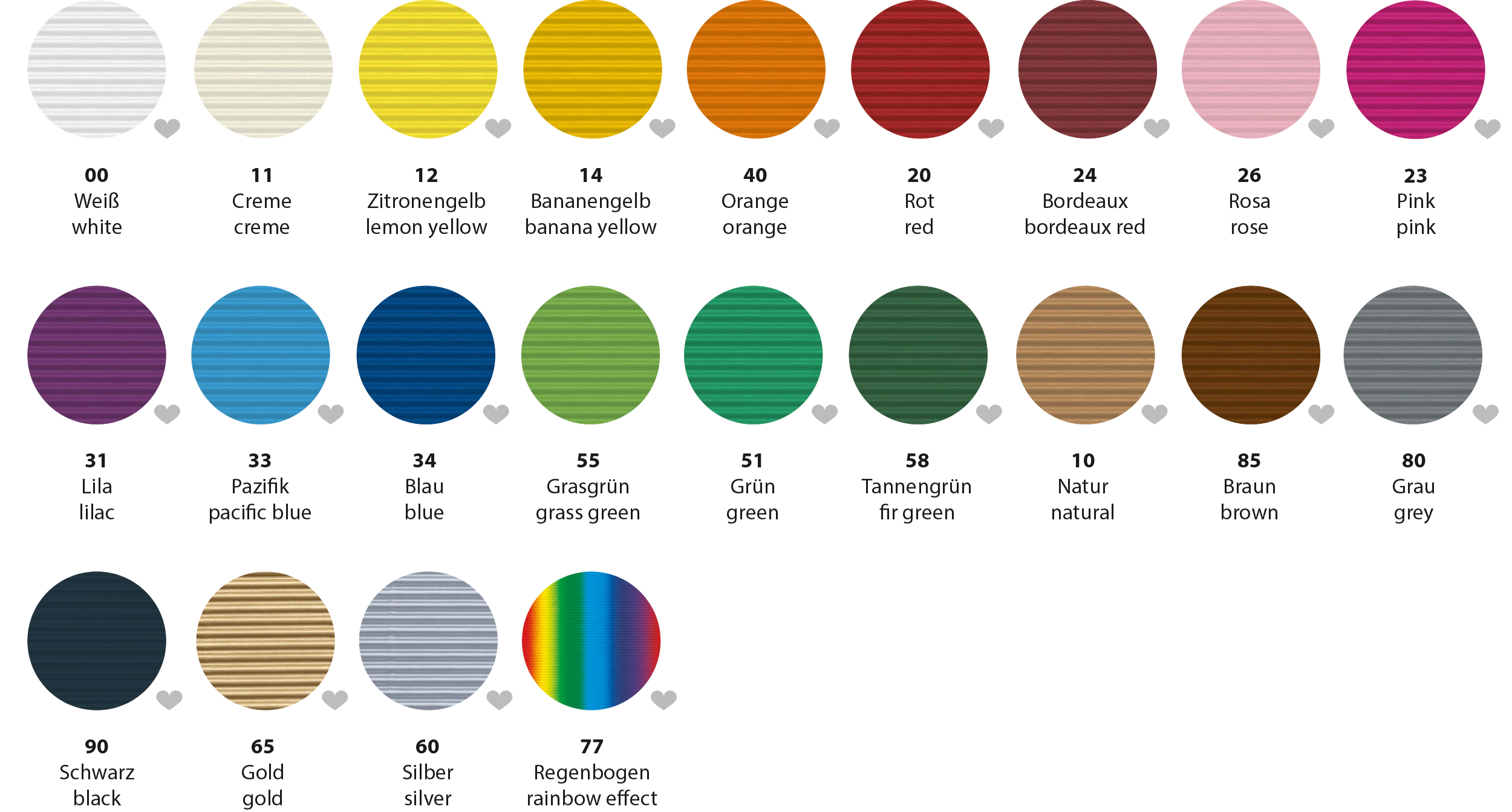 Bastelwellpappe, Pink, 50 x 70 cm, 10 Bogen