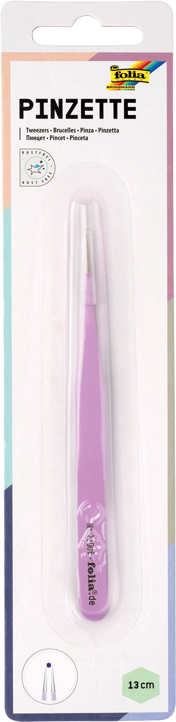Pinzette, Flieder, 13,5 cm, 1 Pinzette