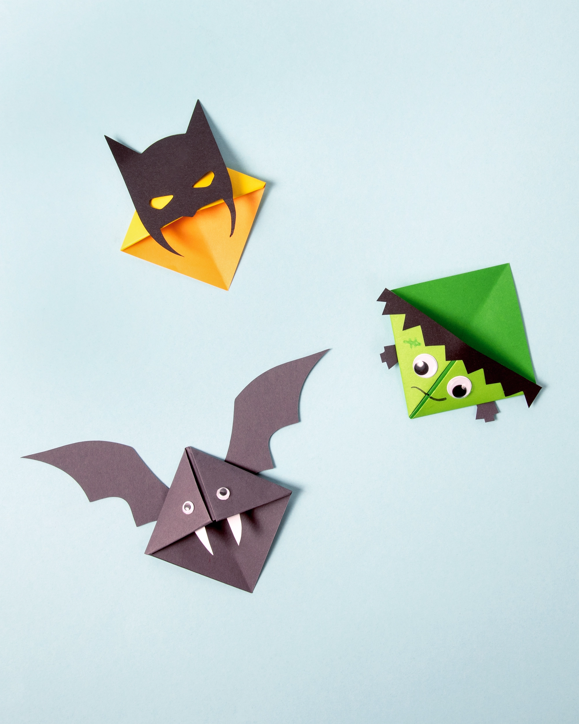 Halloween Origami Lesezeichen