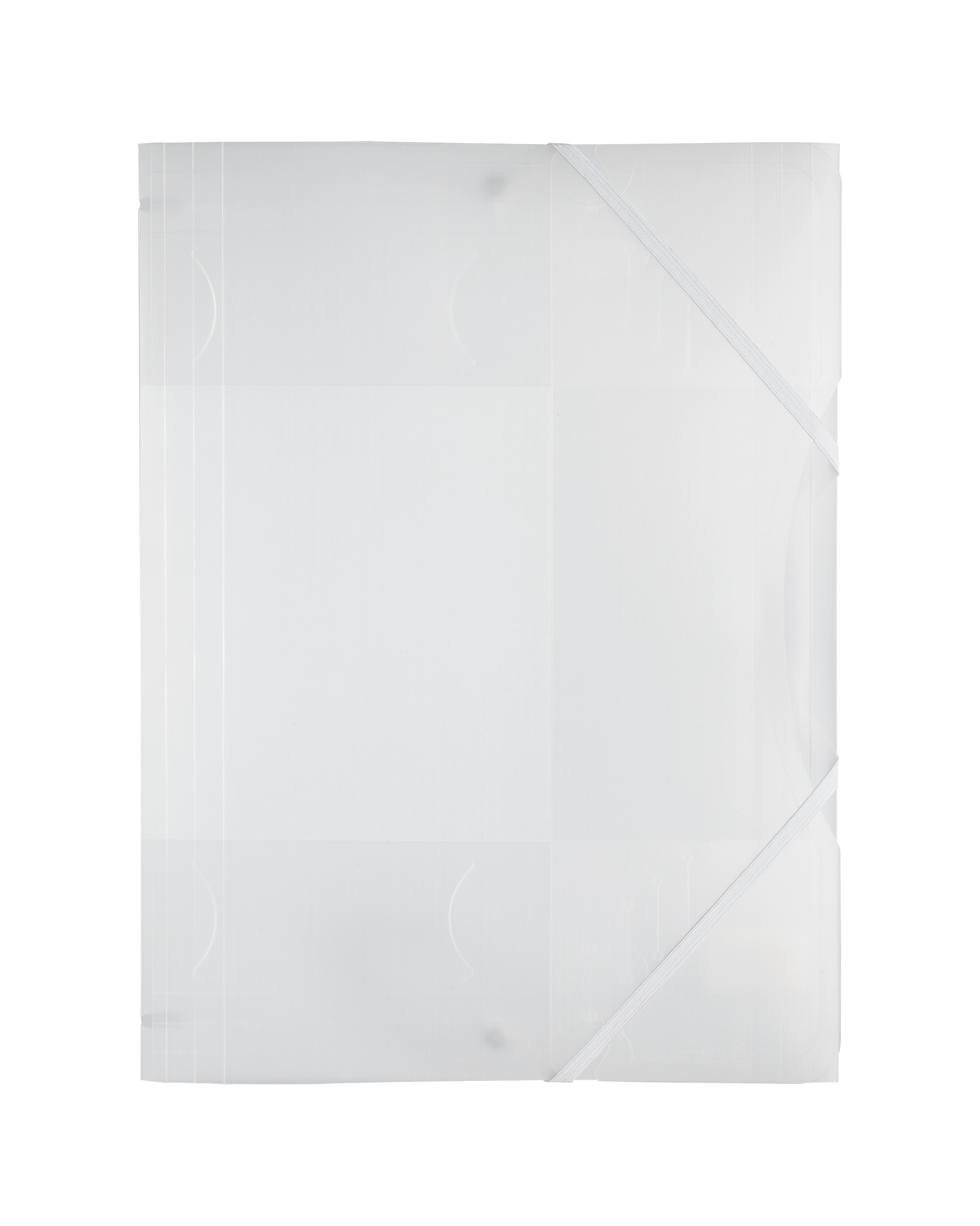 Kunststoff-Sammelmappe, Weiß, Transparent, DIN A4, 1 Stück, mit Einzel-EAN