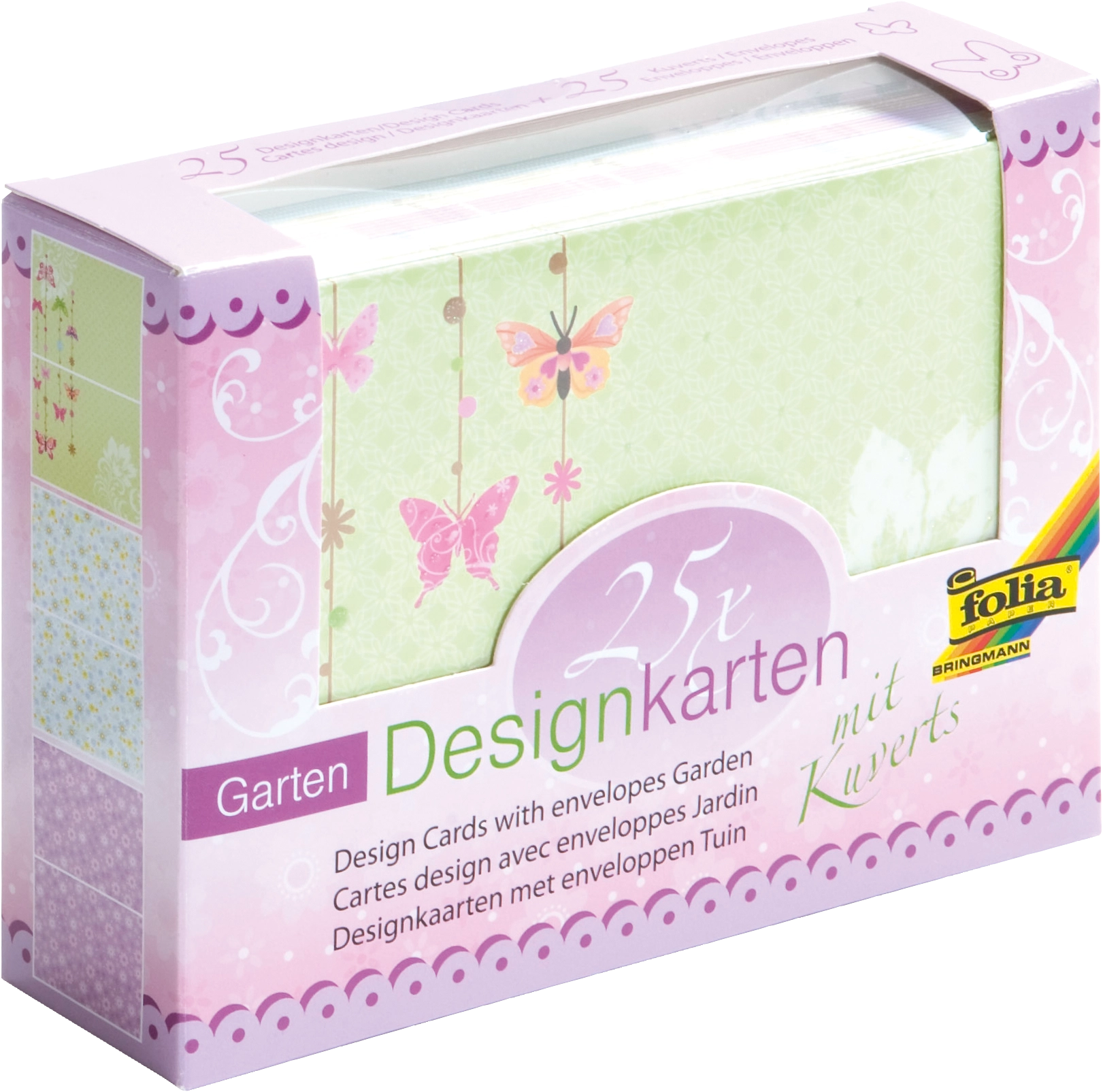 Designkarten, Garten, DIN A6, 100 g/m², 220 g/m², 25 Karten