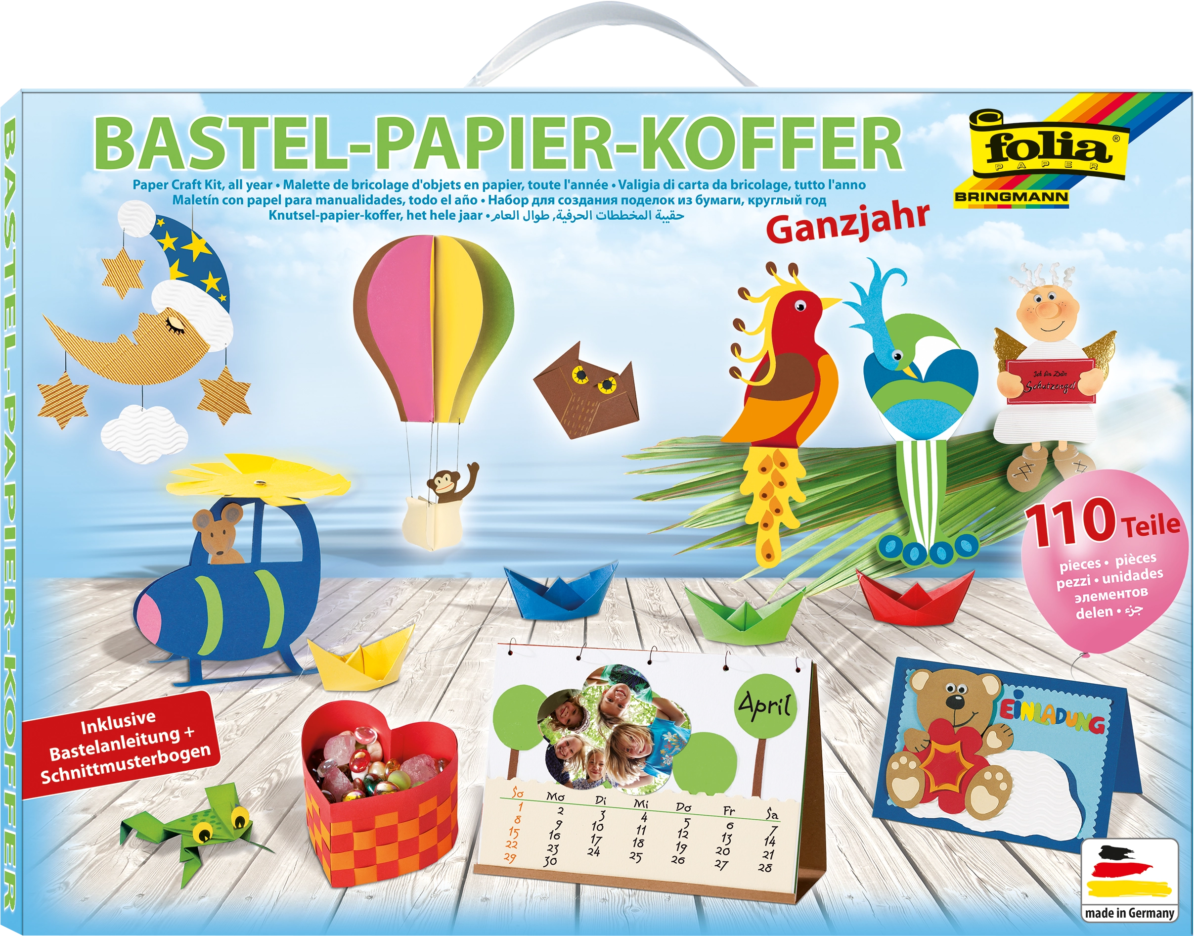 Bastel-Koffer, Ganzjahr, 110 Teile