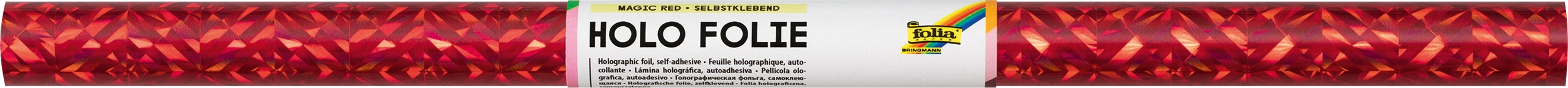 Holographische Folie, Spectral Rot Holo, Selbstklebend, 40 cm x 1 m, 10 Rollen
