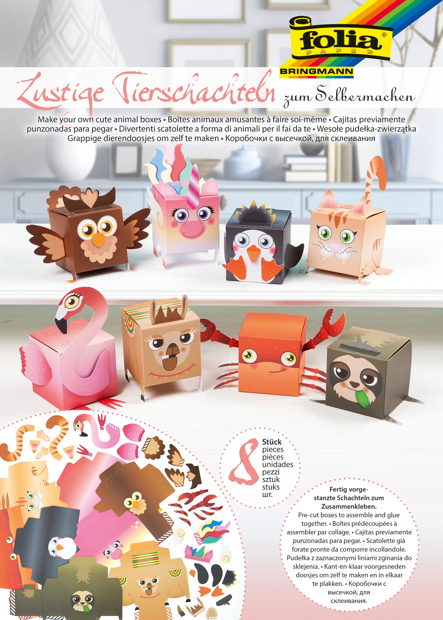 Animal Boxes Kit, Set II, 8 pieces