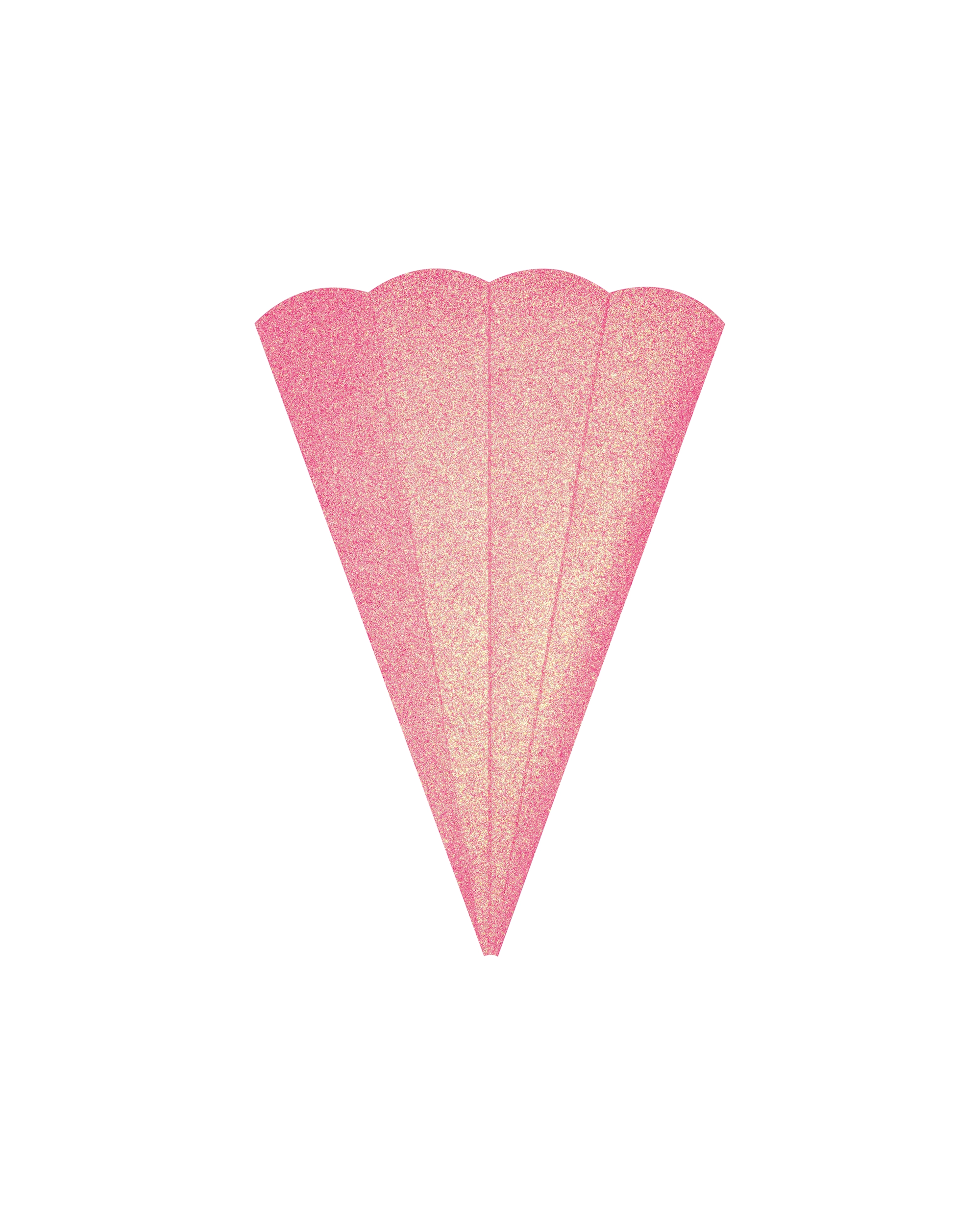 Siblings School Cone Blanks, Glitter, Light Pink, 400 g/m², 5 pieces