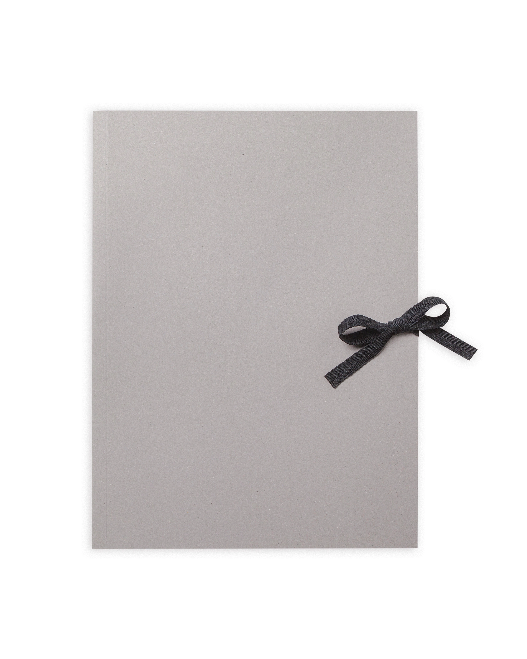 Folder, Grey Board with Black Ribbon, DIN A3, 1 piece