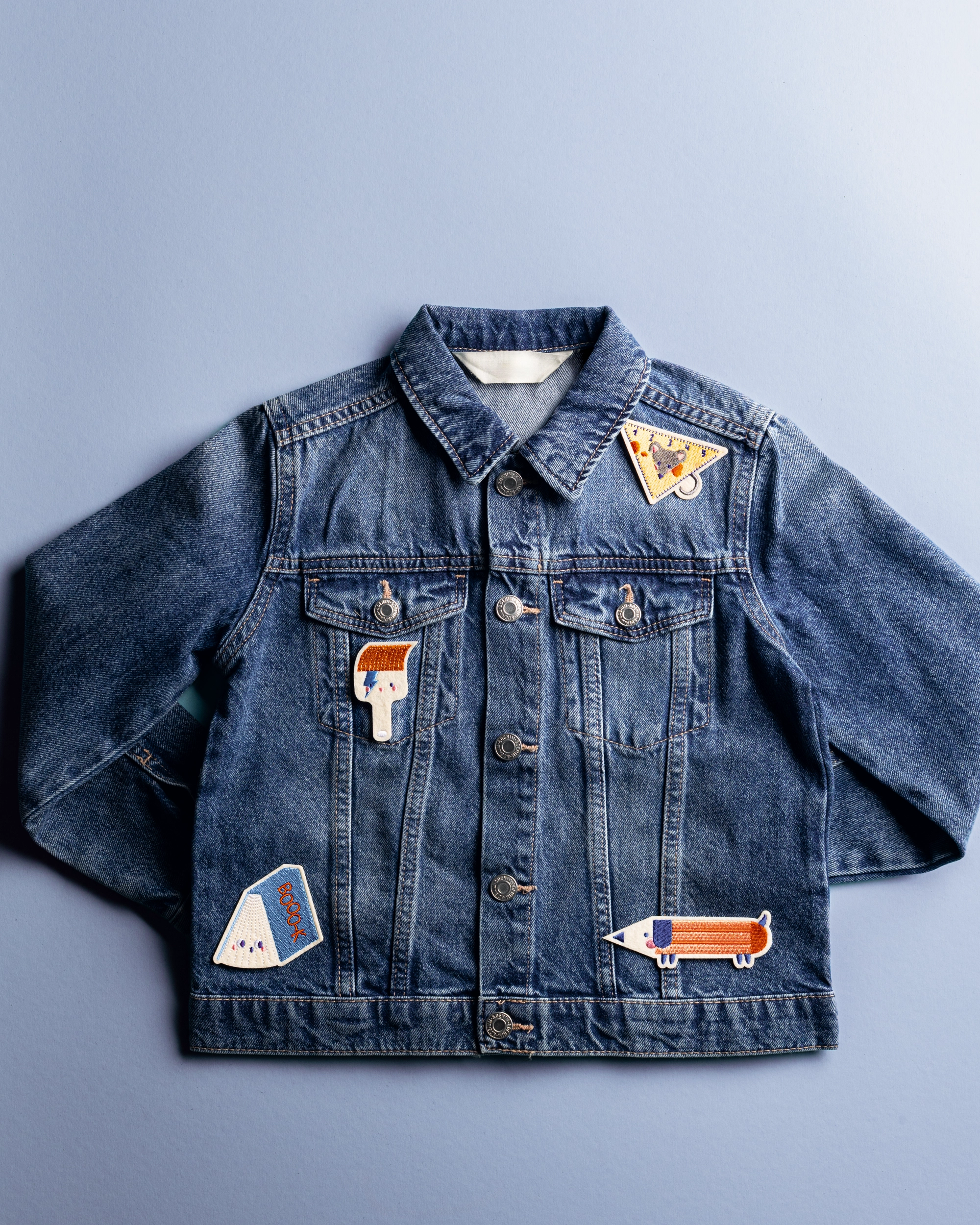 Iron On Patches, Back to Basics, 4 pieces