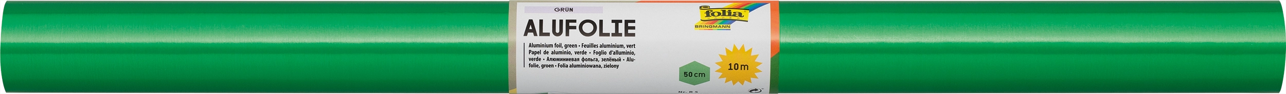 Alufolie Einseitig, Grün, 50 cm x 10 m, 1 Rolle