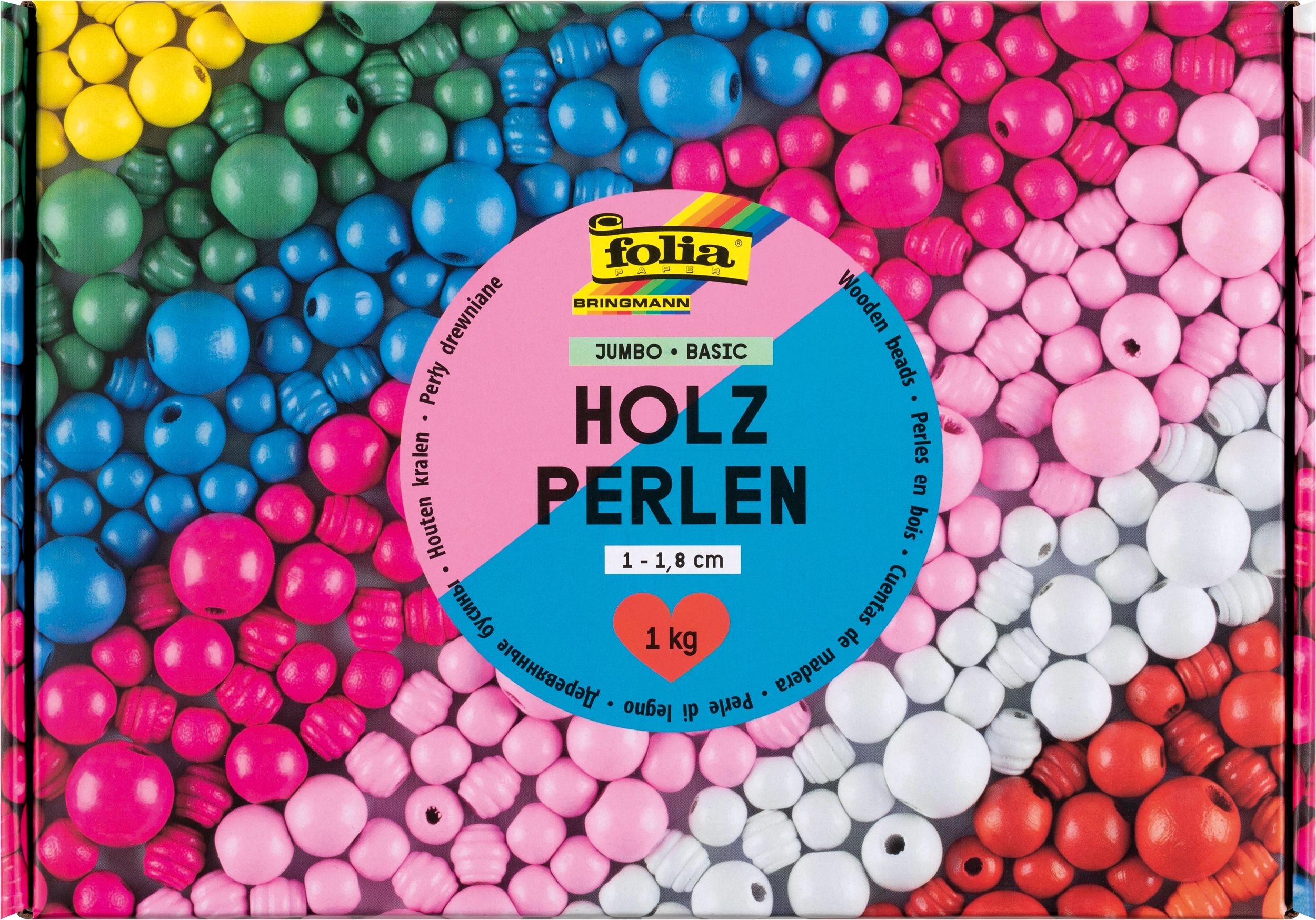 Holzperlen, Jumbo, Basic