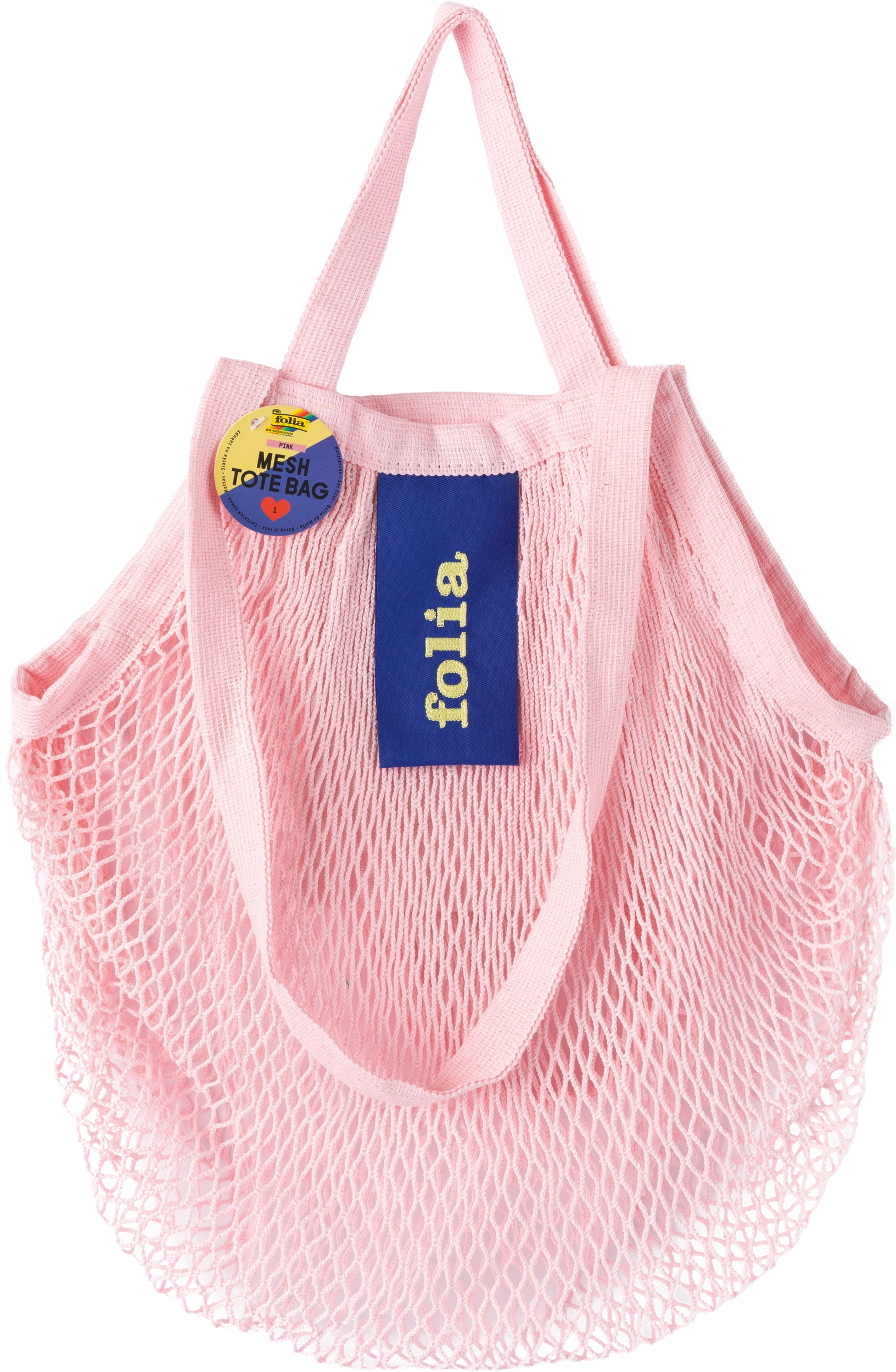 Mesh tote bag, Pink, 1 piece