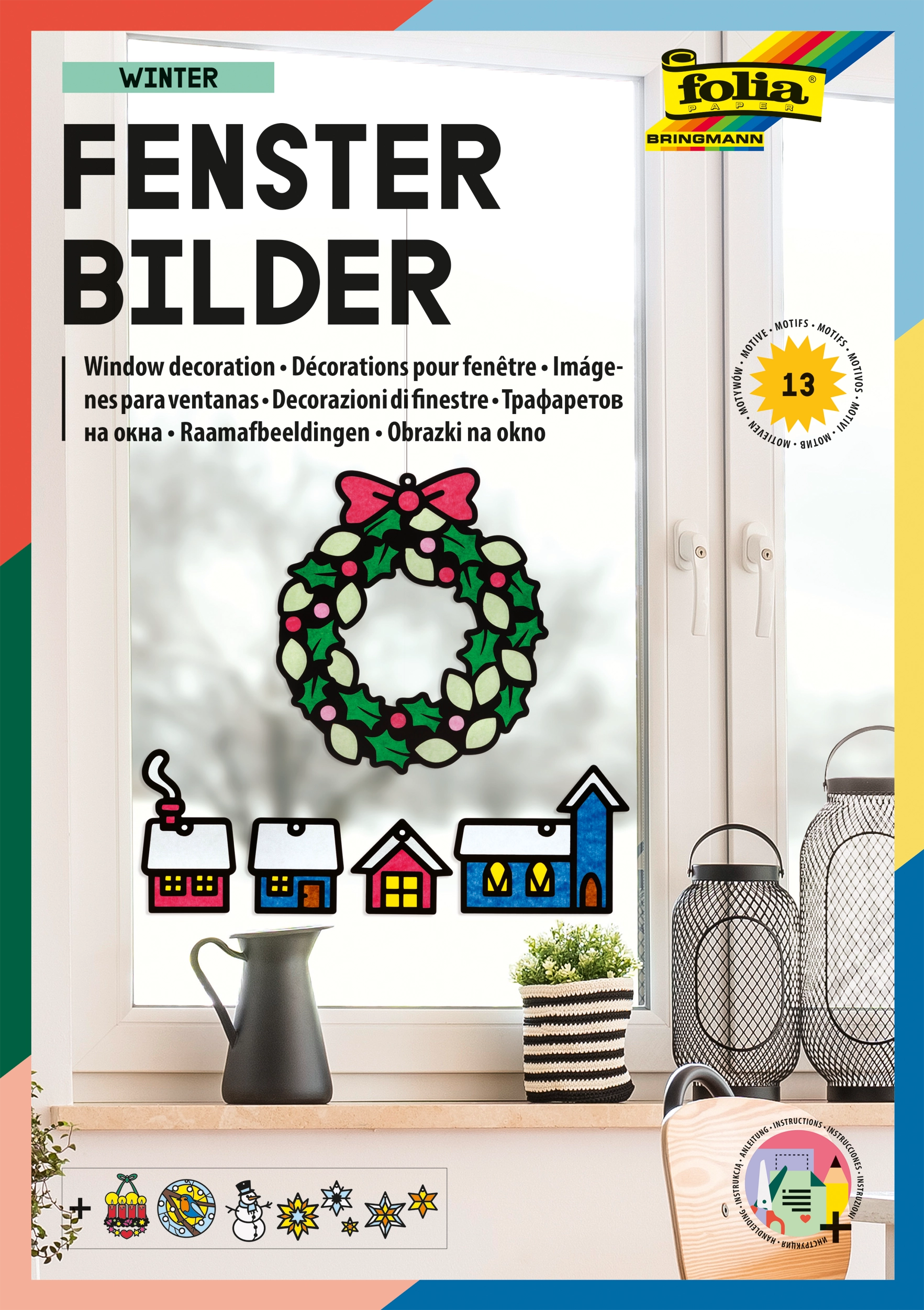 Fensterbilder, Winter, 13 Motive