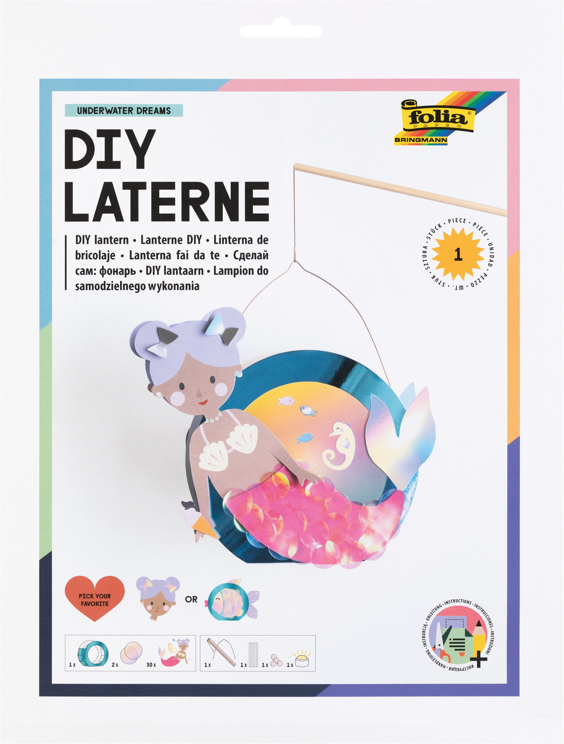 DIY Laterne, Underwater Dreams, Ø 22 cm