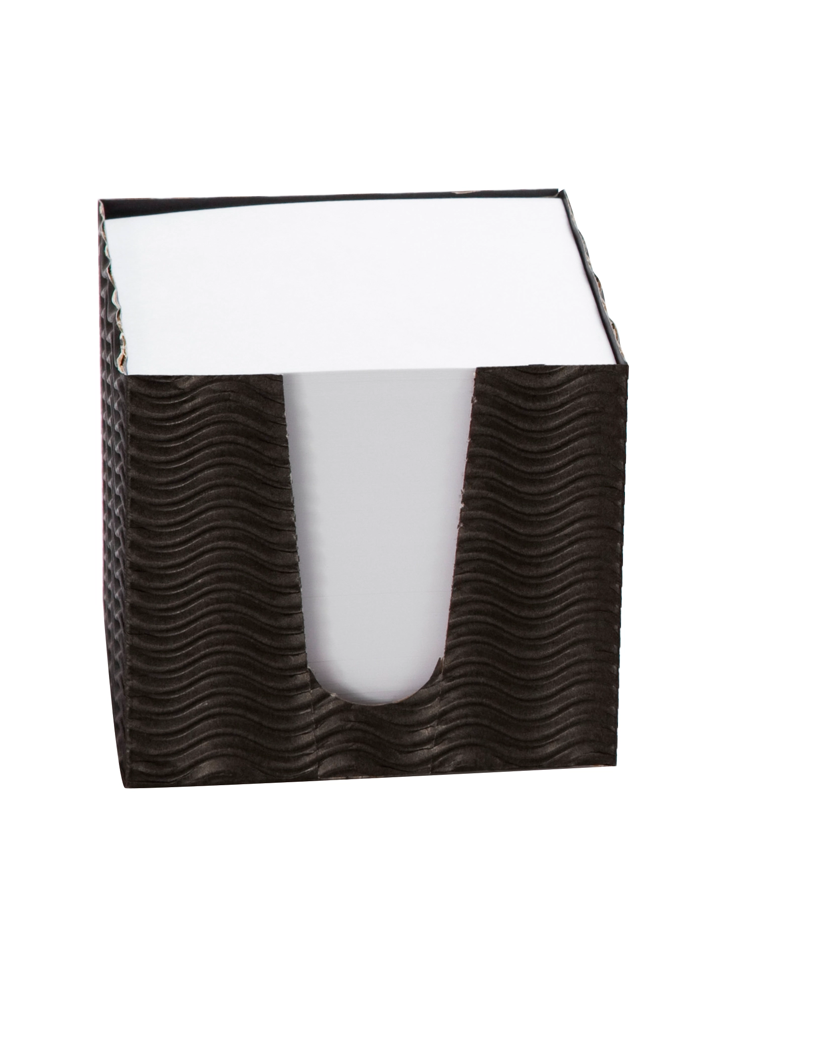 Notizbox aus 3D-Welle, Coloured Mix Collection, 9 x 9 cm, > 700 Blatt