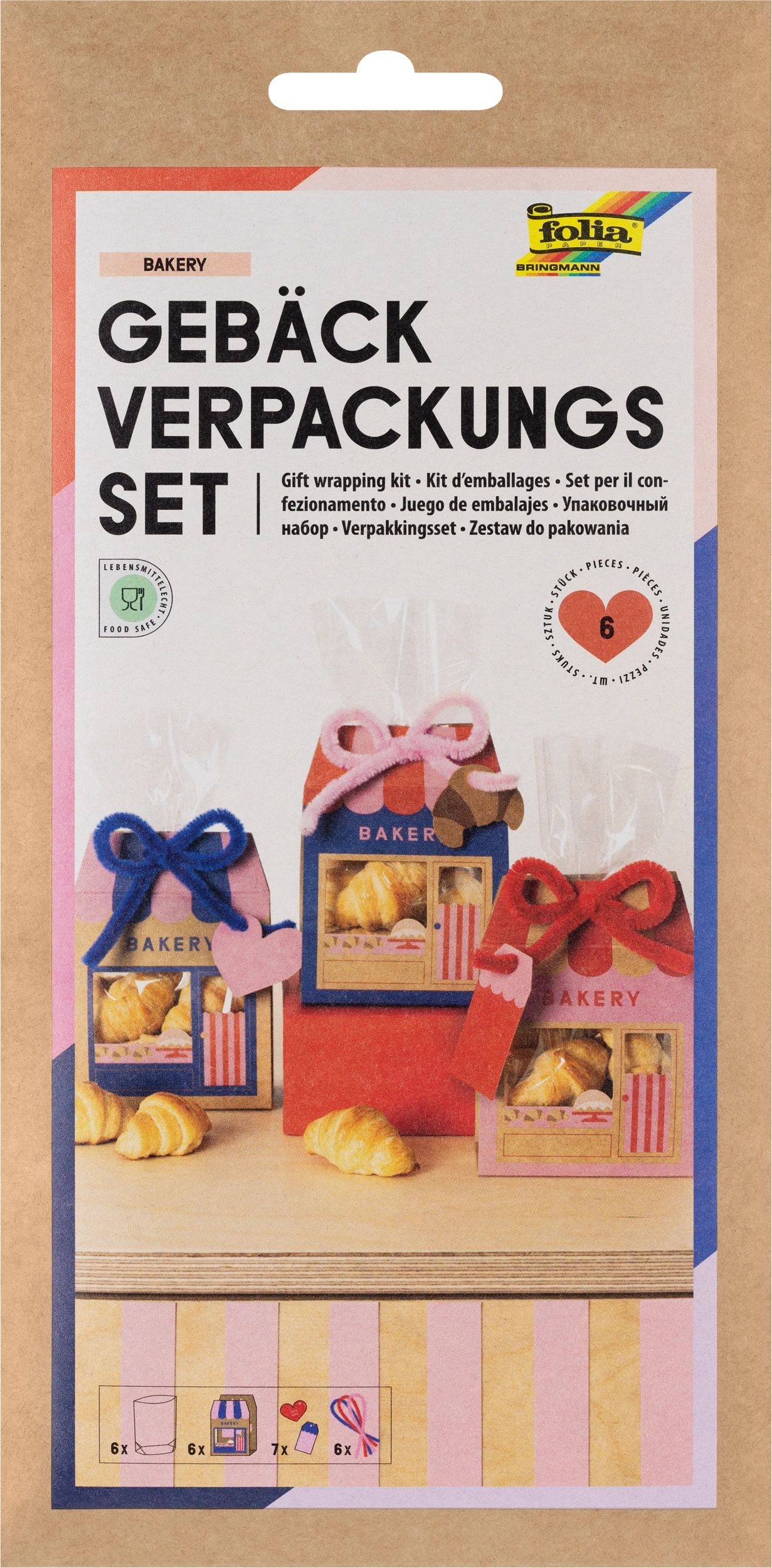 Gift Wrapping Kit, Bakery, 6 pieces