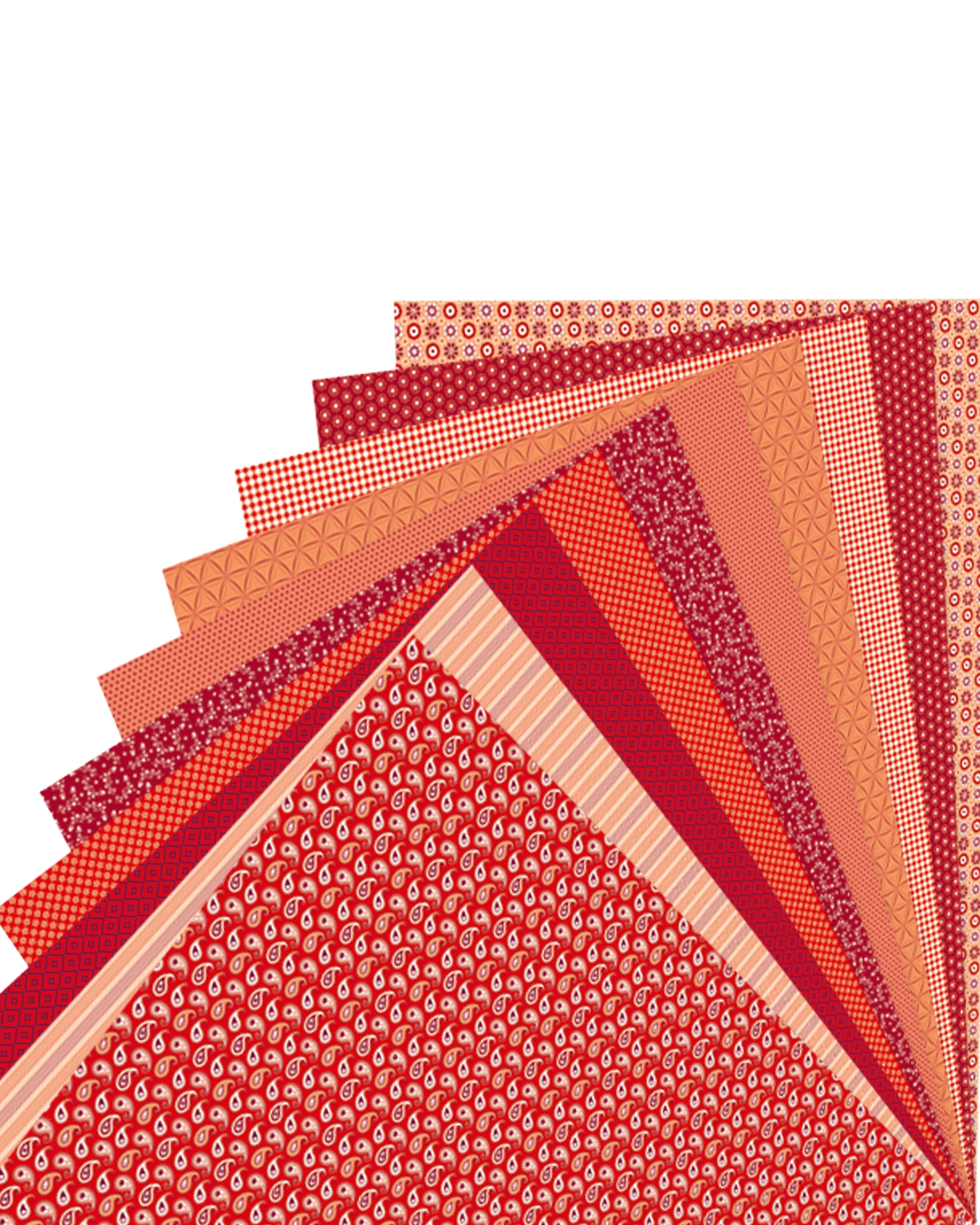 Motif Cardboard , Basics, Red, 50 x 70 cm, 270 g/m², 10 sheets